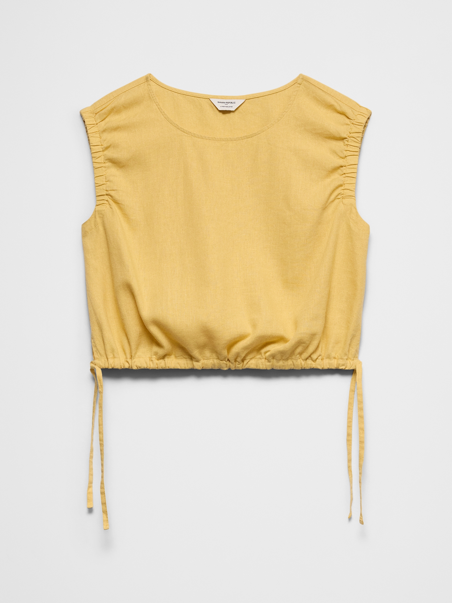 Image number 7 showing, Linen-Blend Side-Tie Top