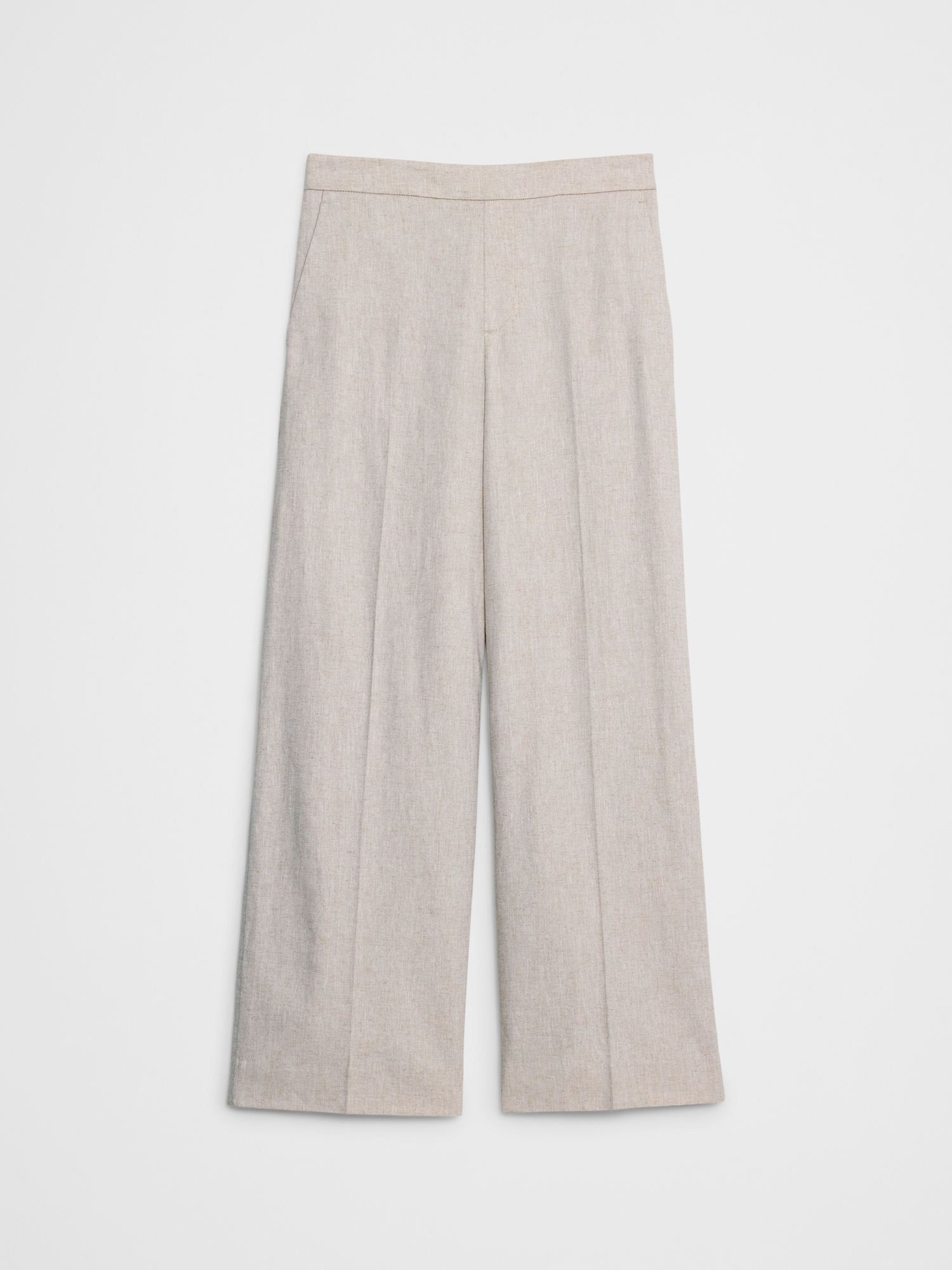 Image number 4 showing, High-Rise Linen-Blend Wide-Leg Pant