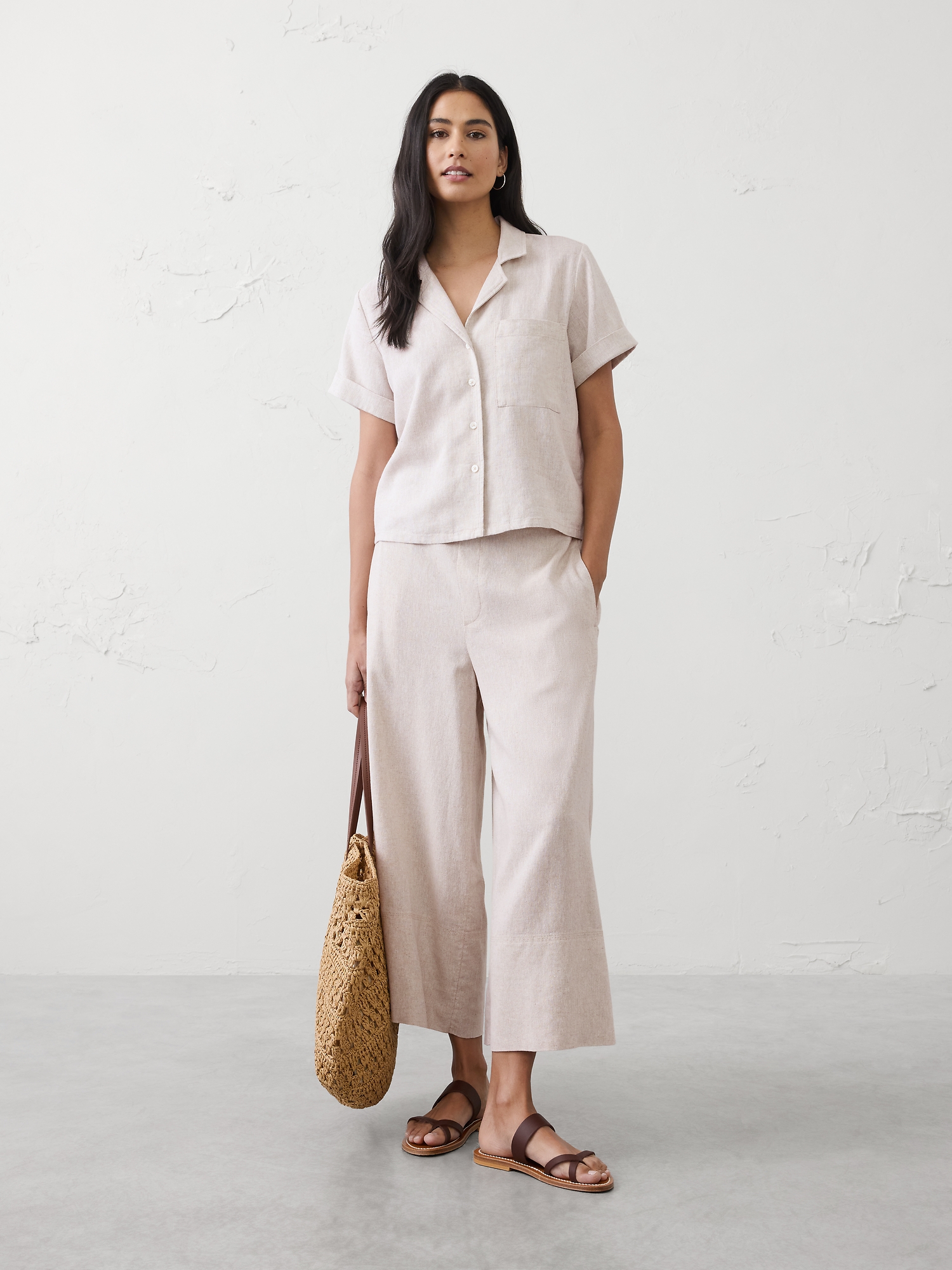 CHEMISE EN MÉLANGE DE LIN