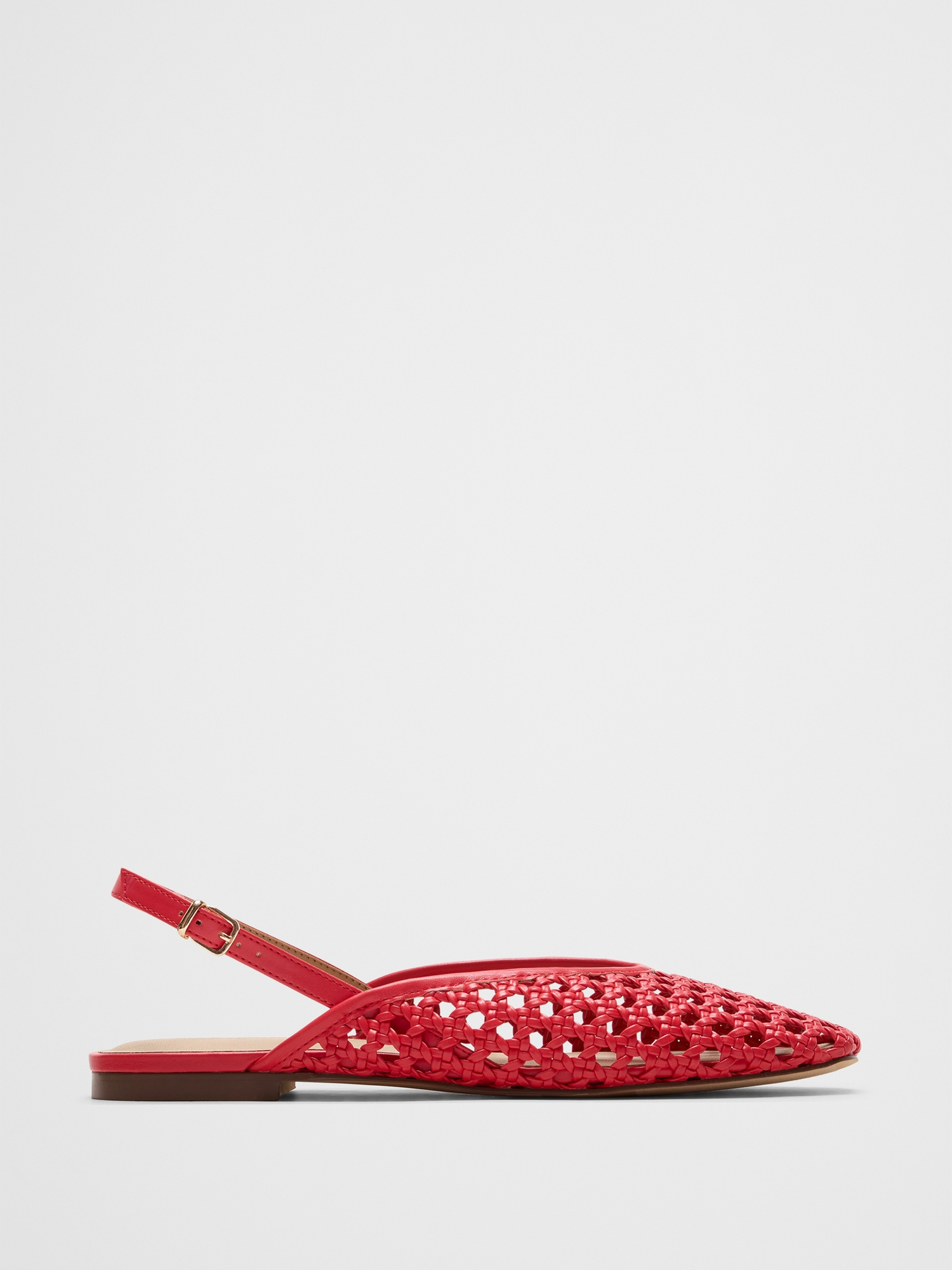 Image number 1 showing, Woven Slingback Flats