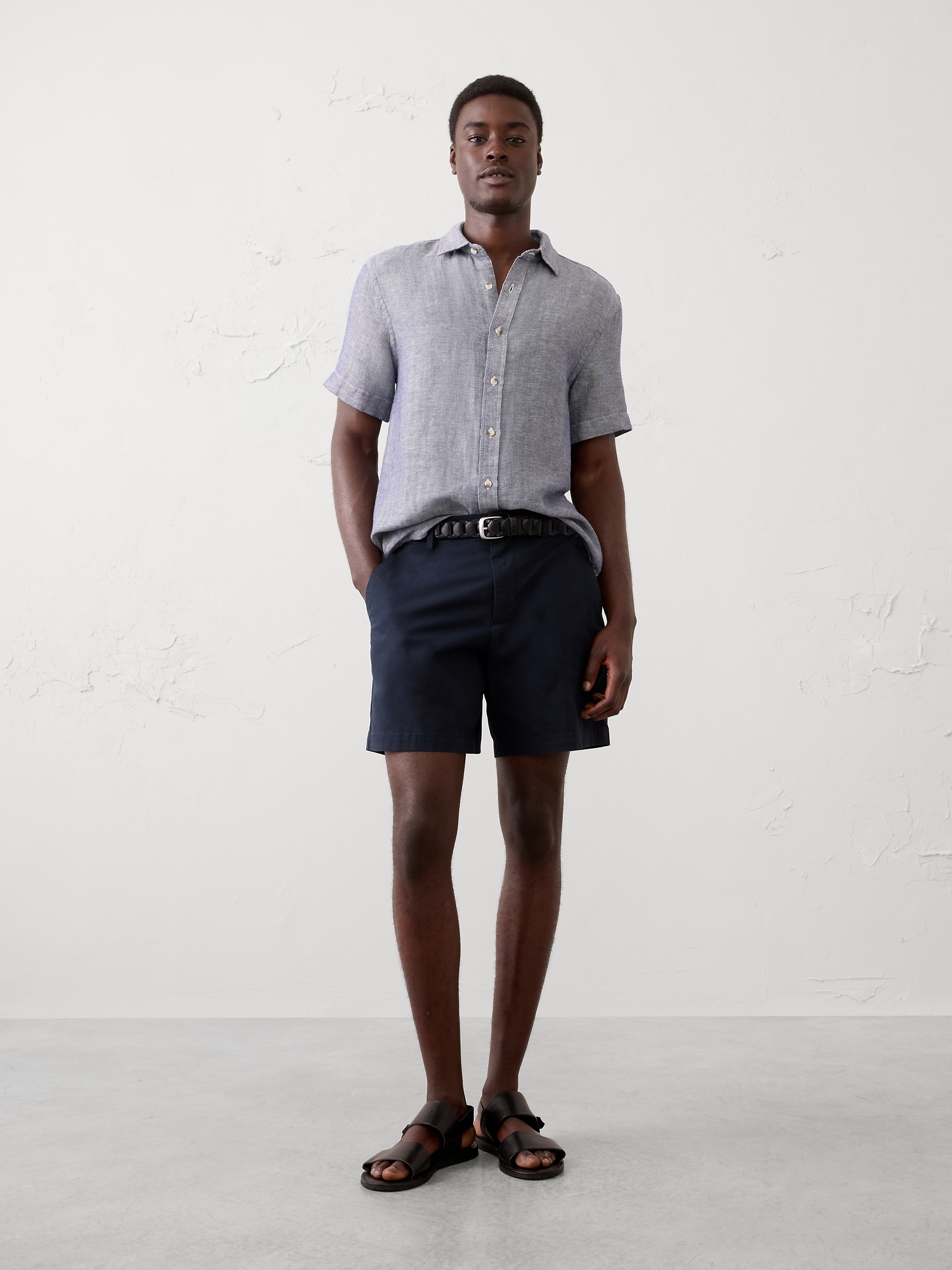 SHORT RODÉ COUPE ÉTROITE 18 CM