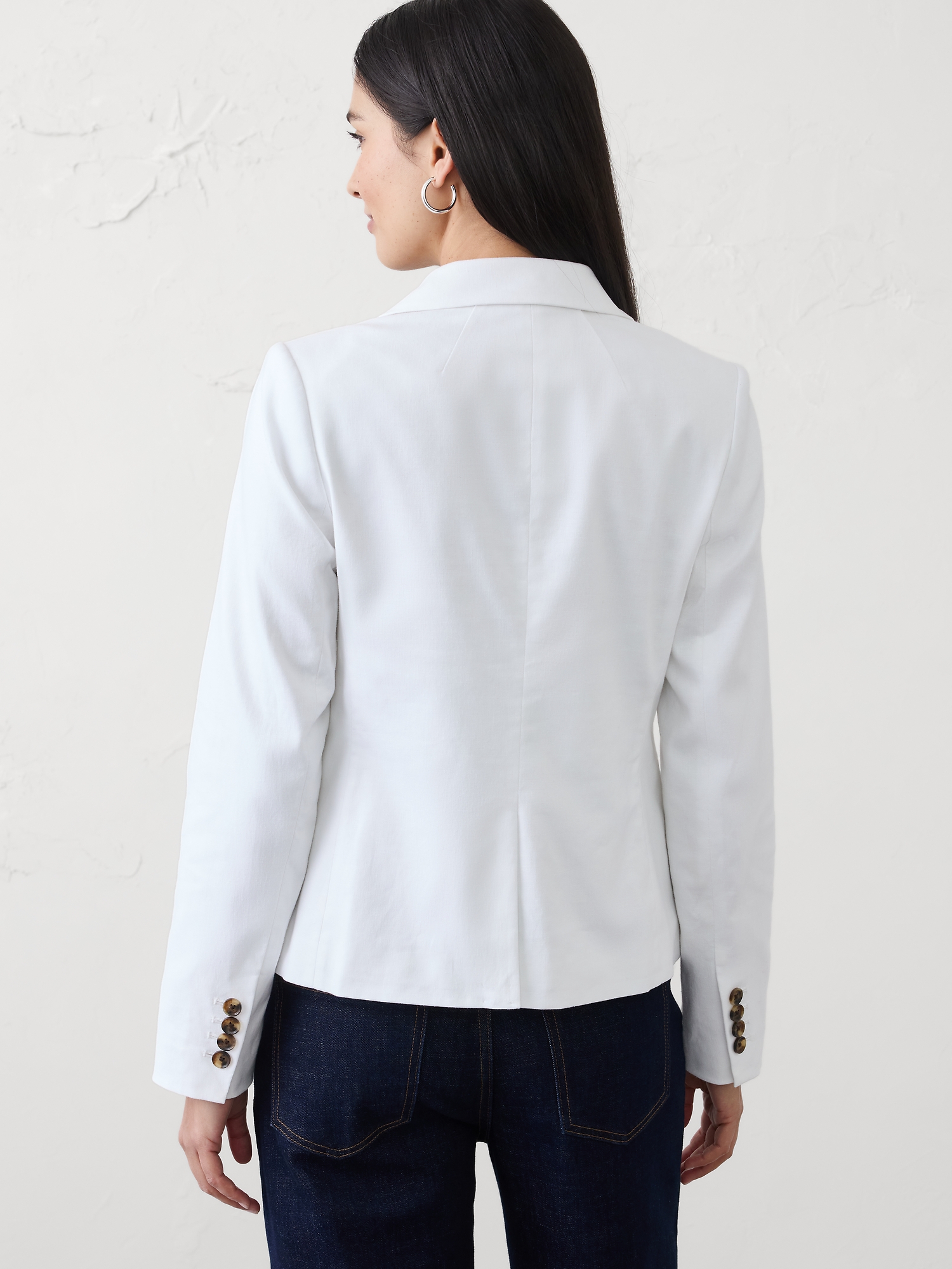 Image number 2 showing, Linen-Blend Tailored Blazer