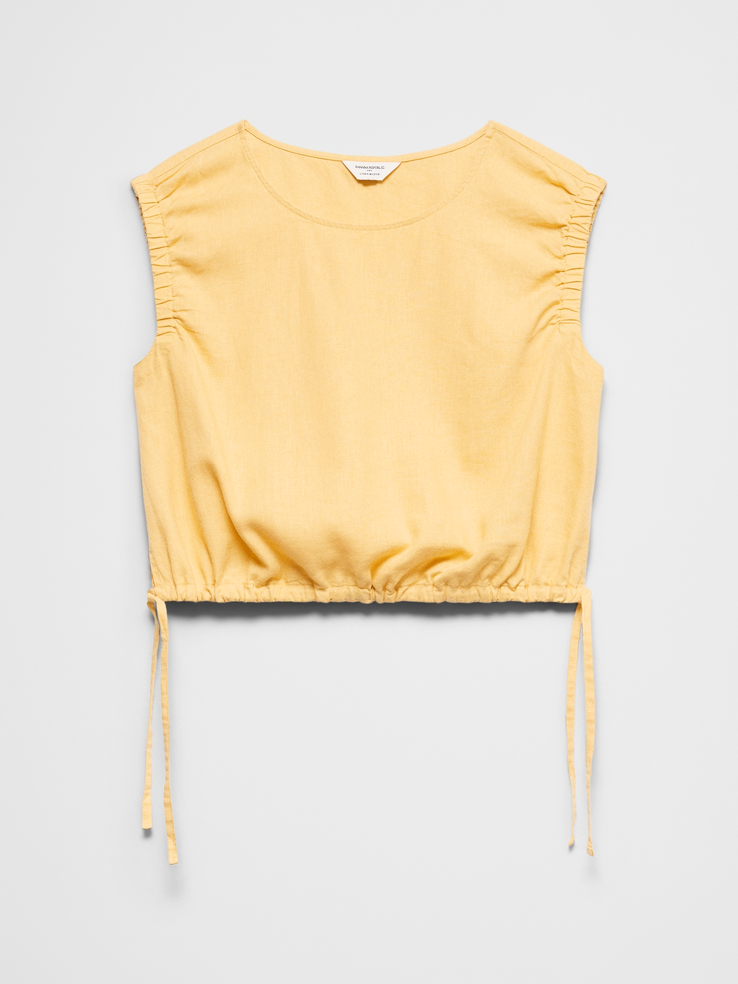 Image number 7 showing, Linen-Blend Side-Tie Top