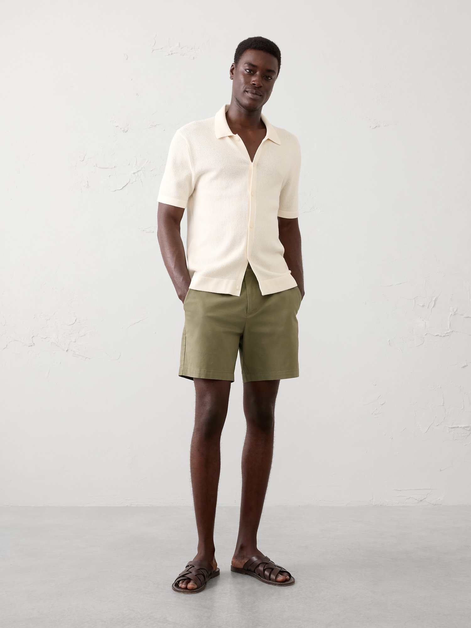 SHORT RODÉ COUPE ÉTROITE 18 CM