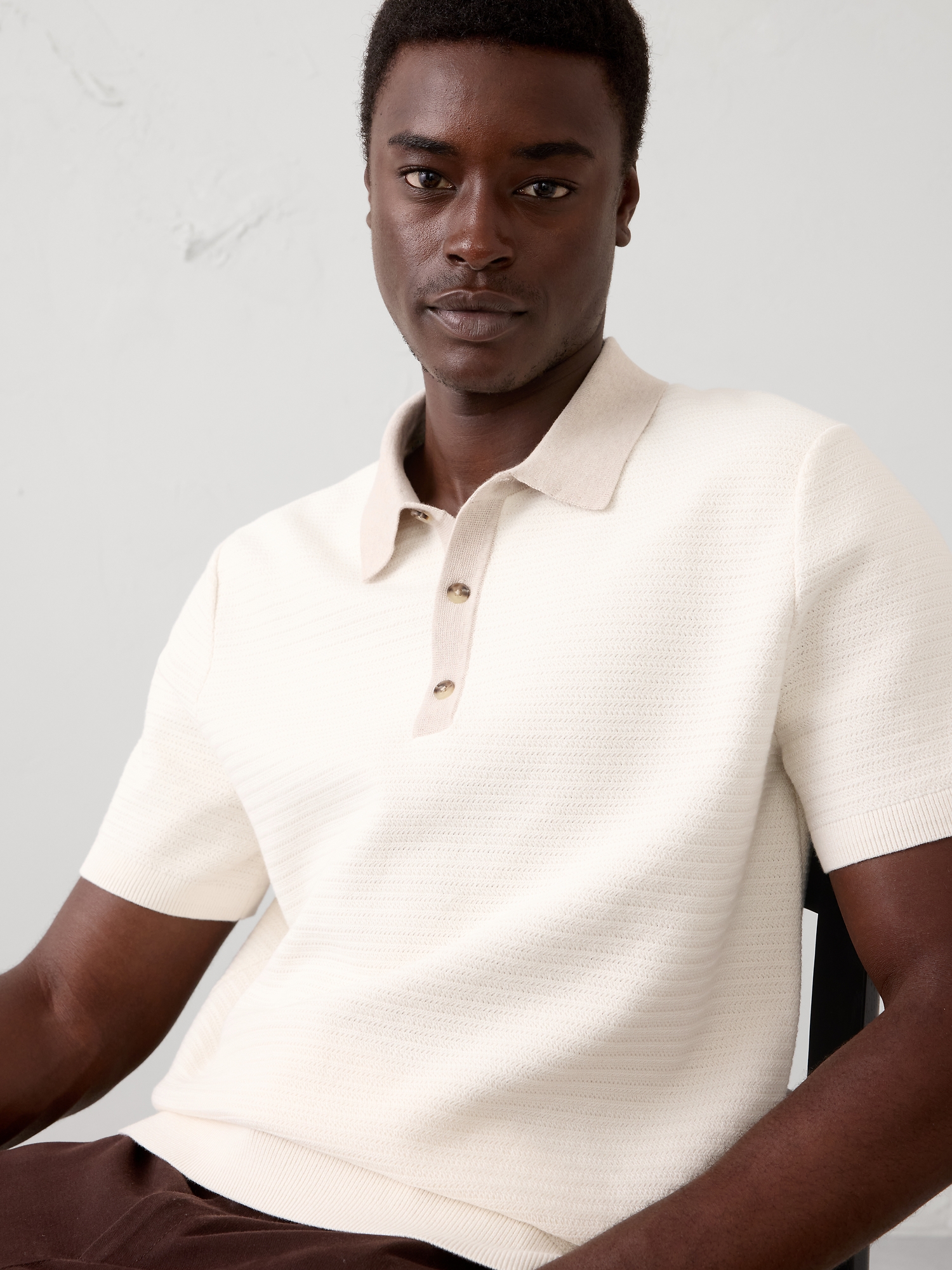 POLO RAFFINÉ TEXTURÉ