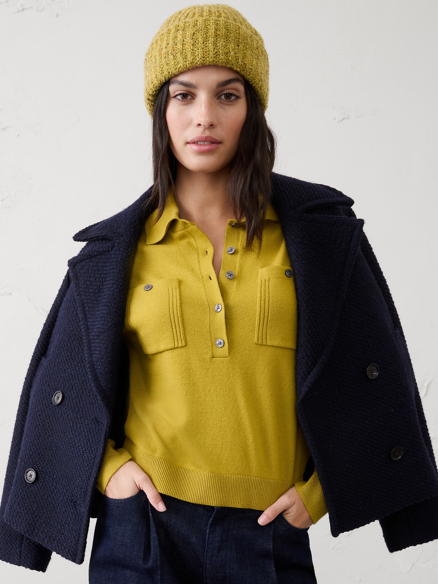 L'image numéro 3 présente Polo henley Doux Nuage