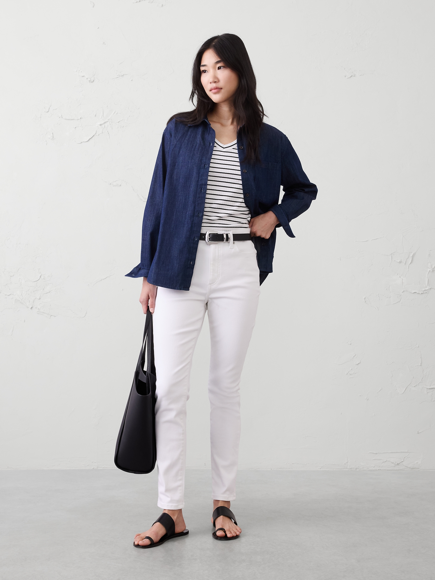 JEAN ULTRA-ÉTROIT À TAILLE HAUTE