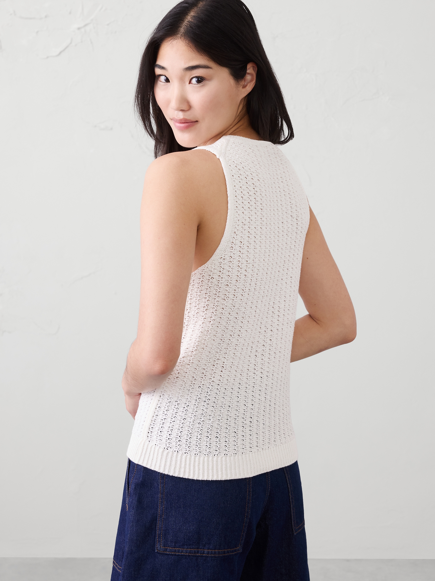 Image number 2 showing, Tape Yarn Sweater Tank