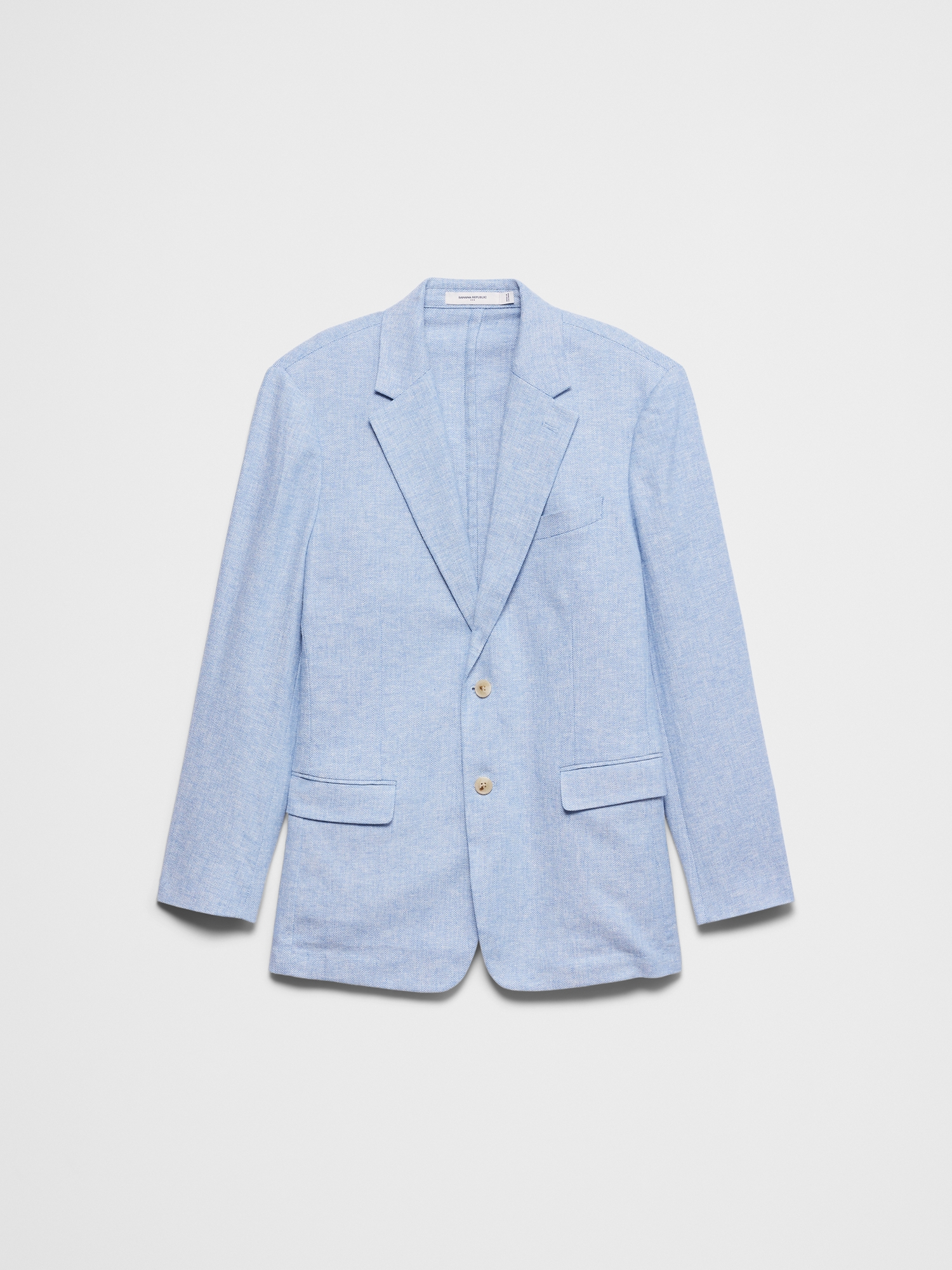 Image number 4 showing, Linen-Blend Herringbone Suit Jacket