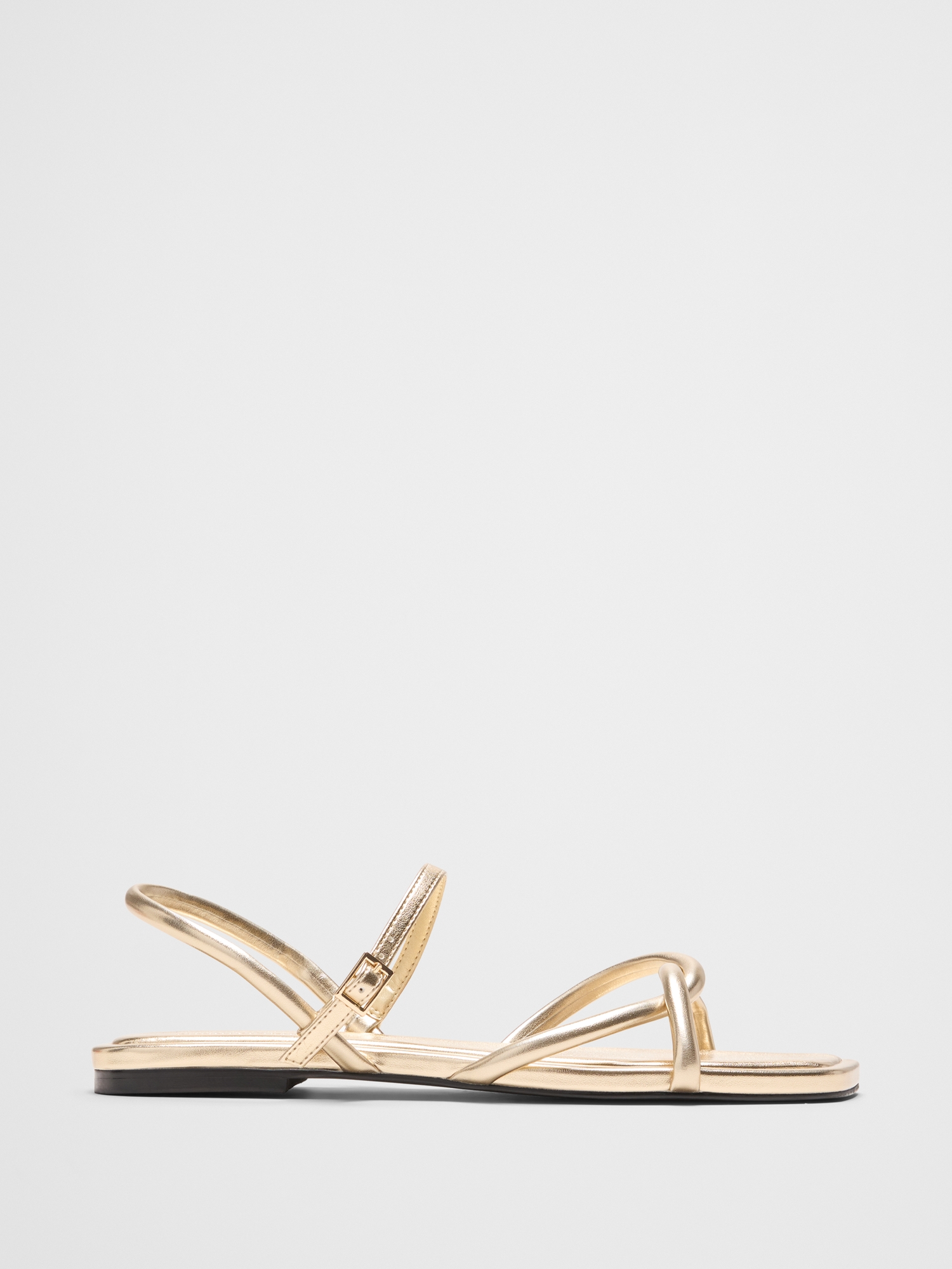 Image number 1 showing, Vegan Leather Tubular Strappy Sandal