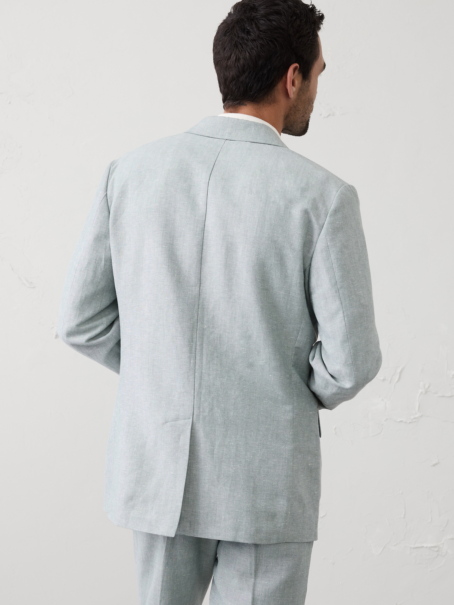 Image number 2 showing, Linen-Blend Mineral Suit Jacket