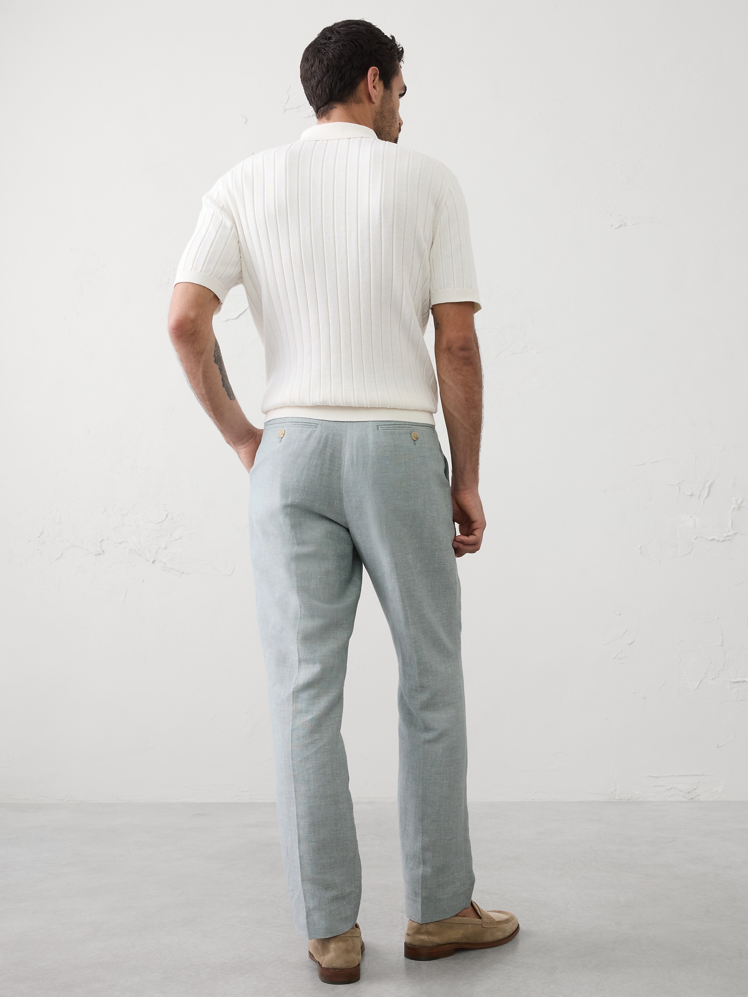 Image number 2 showing, Linen-Blend Suit Trouser