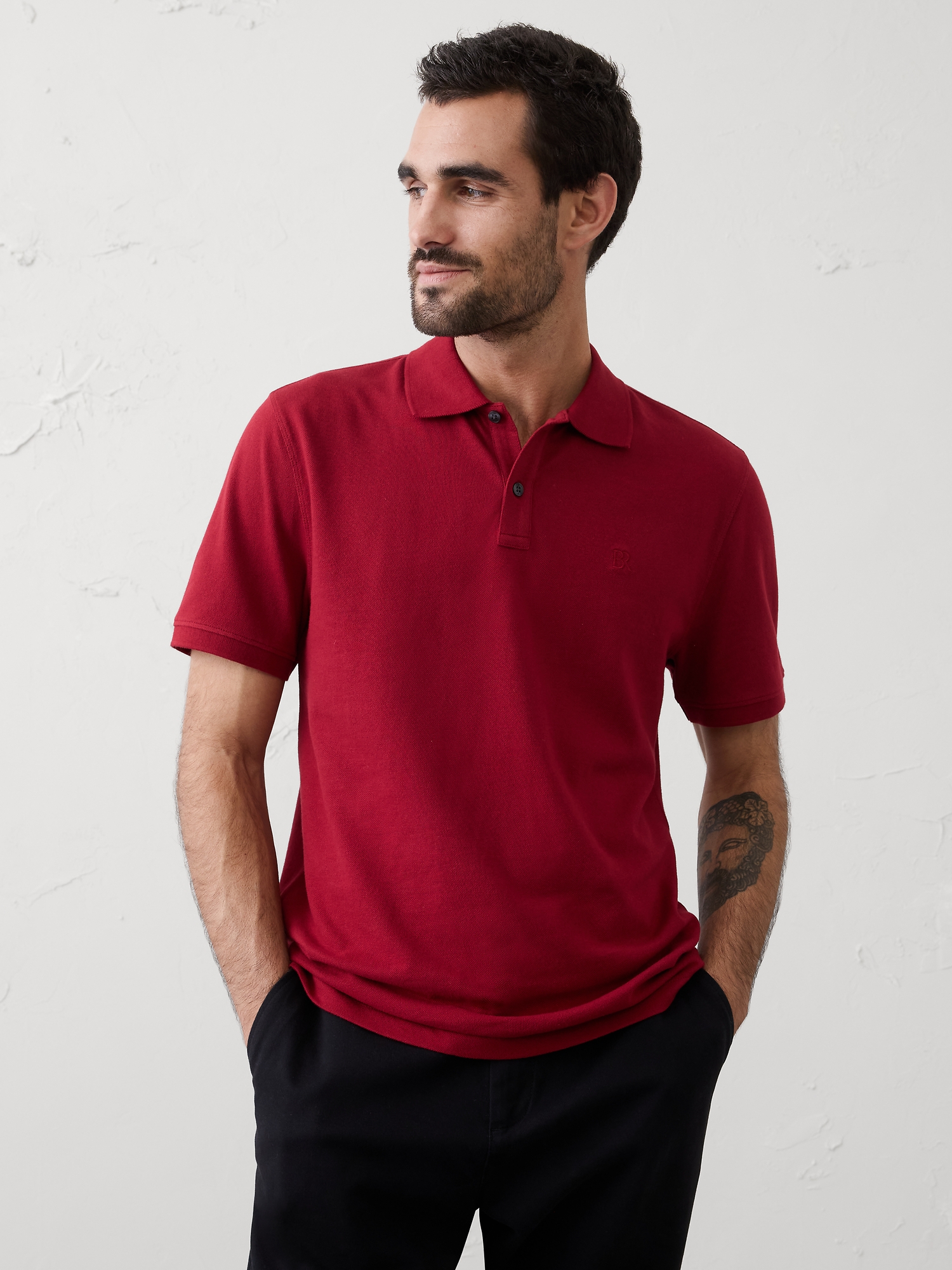 L'image numéro 1 présente Polo en piqué coupe standard