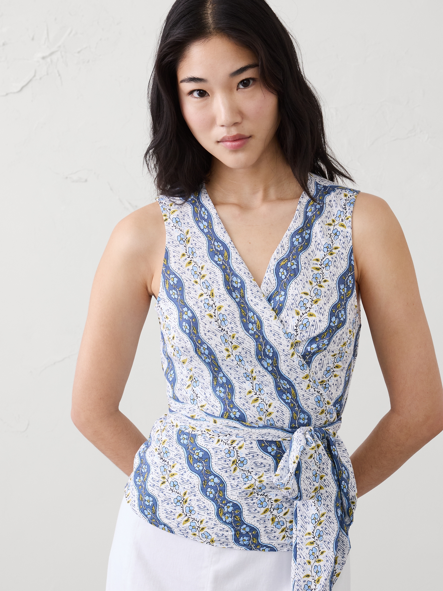 Image number 3 showing, Wrapped V-Neck Top