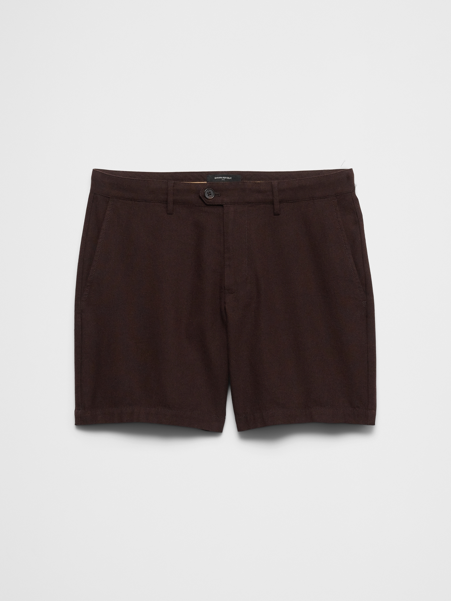 Image number 4 showing, Slim-Fit 7" Linen-Blend Short