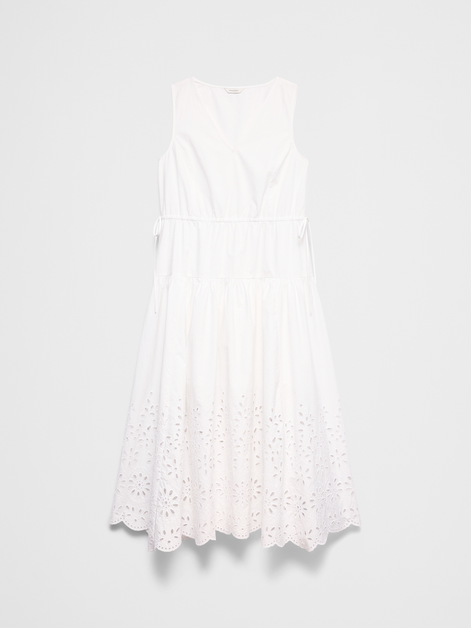 Image number 4 showing, Poplin Eyelet-Hem Midi Dress