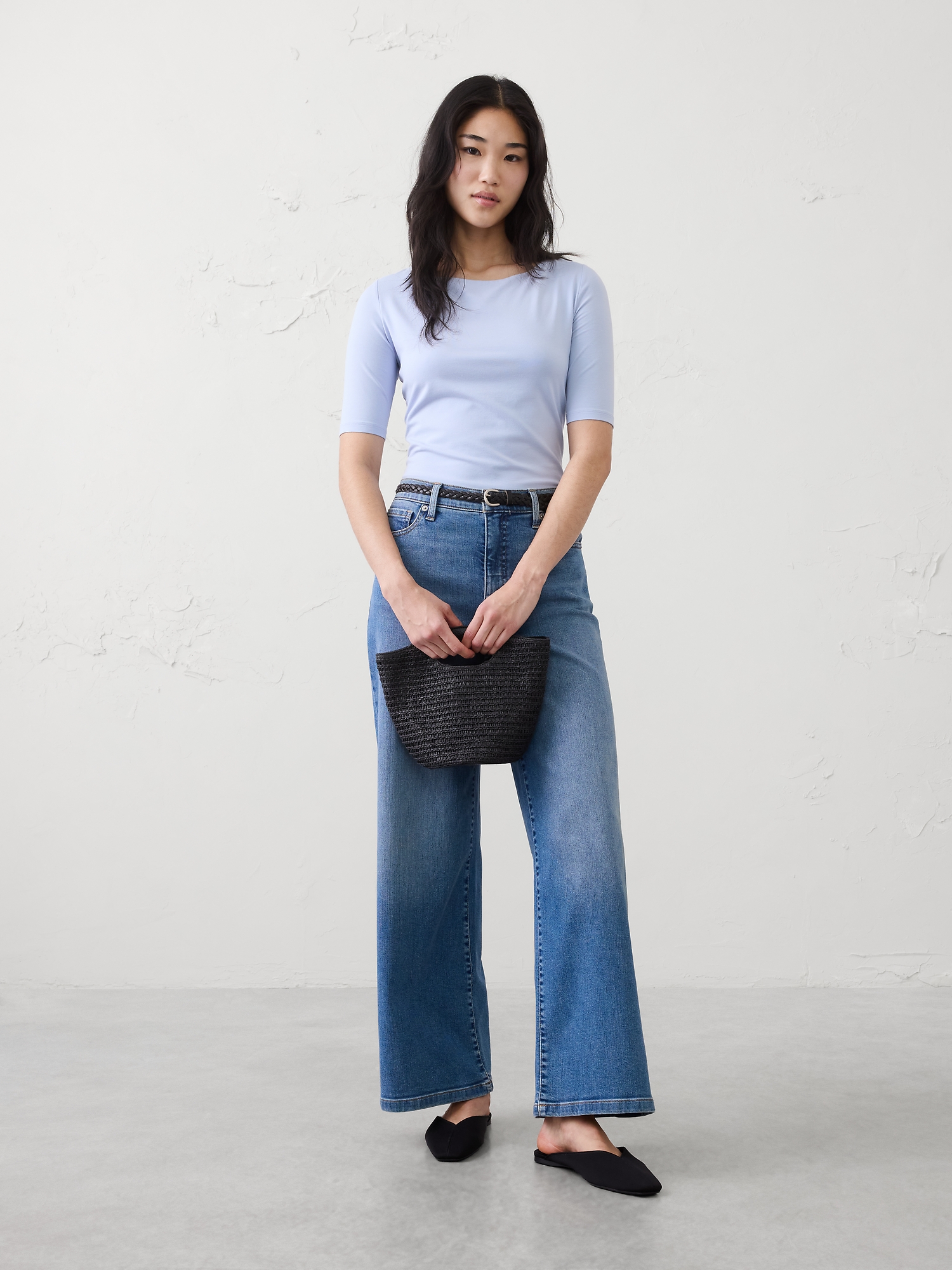 Image number 3 showing, Soft Stretch Elbow-Sleeve Top
