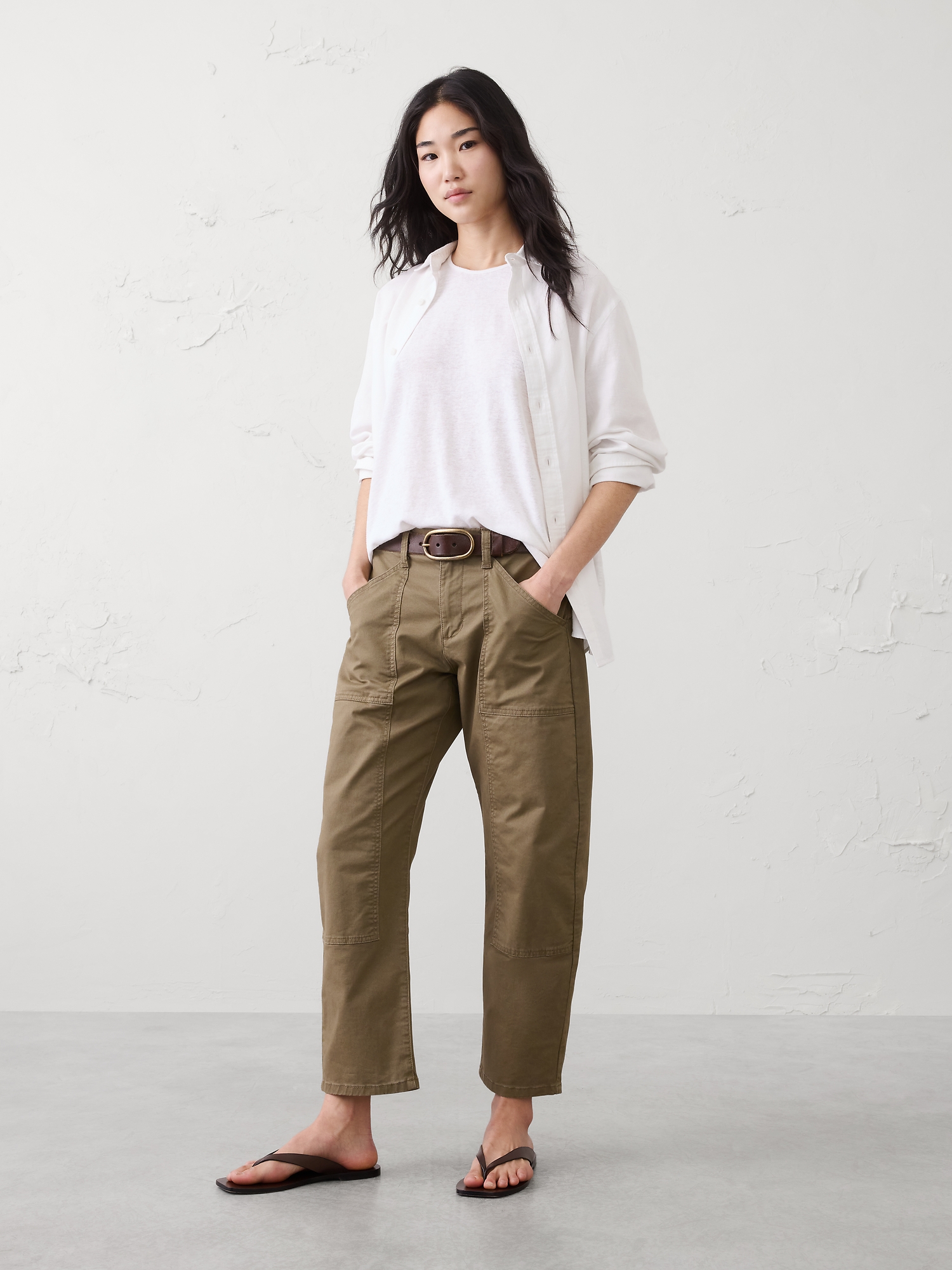 L'image numéro 3 présente Camisole dos nageur en mélange de lin