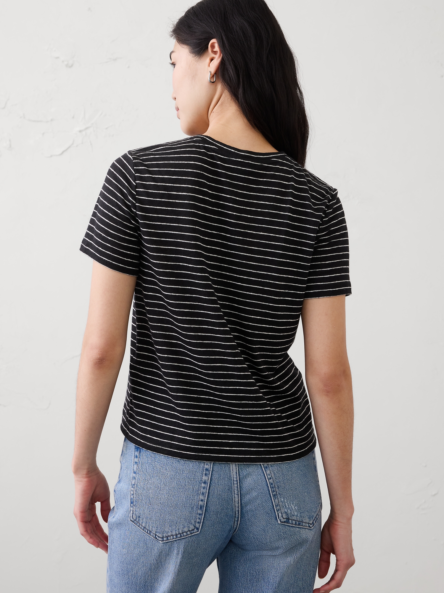 Image number 5 showing, Linen-Blend T-Shirt