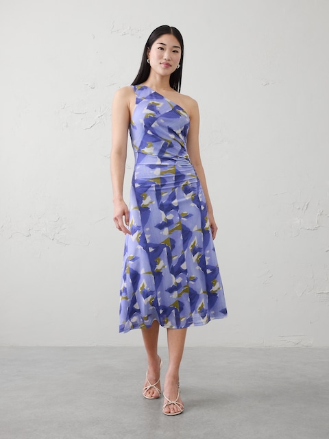 One-Shoulder Midi Dress