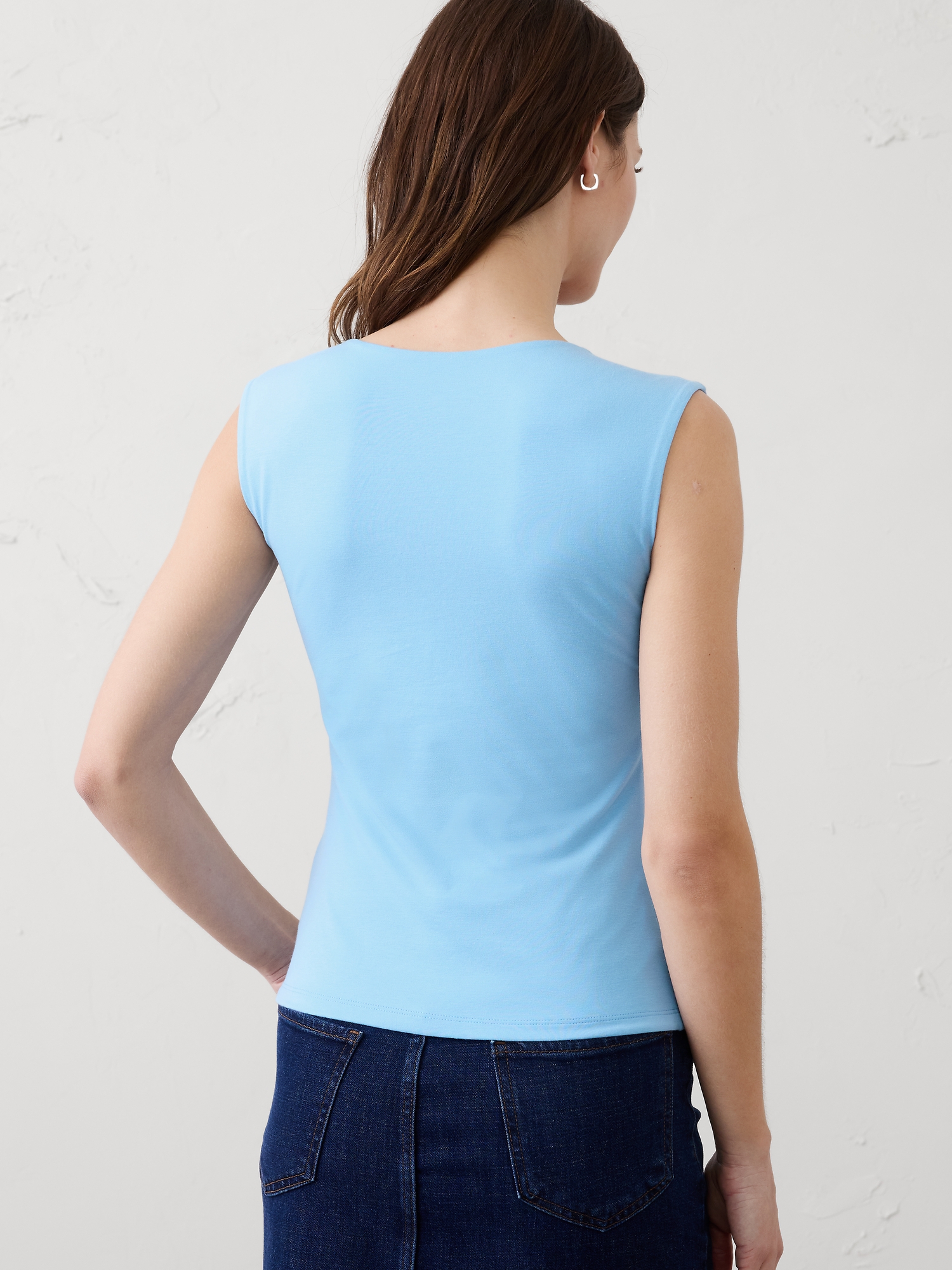 Image number 2 showing, Soft Stretch Scoop-Neck Top