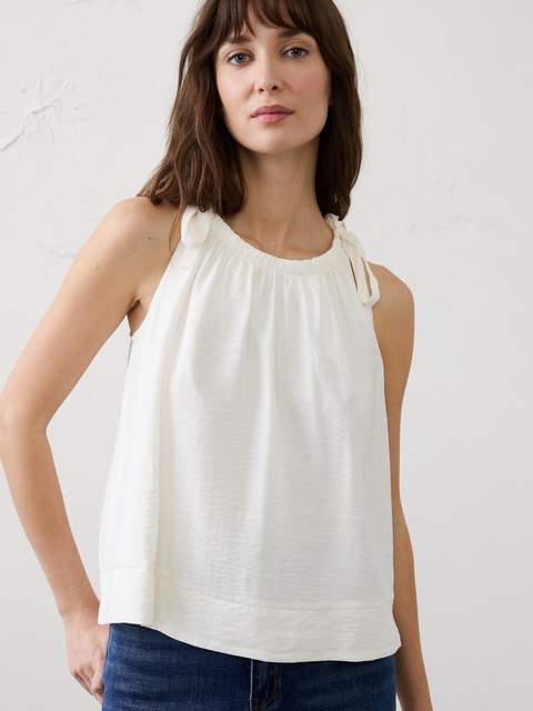 Silky Tie-Shoulder Tank