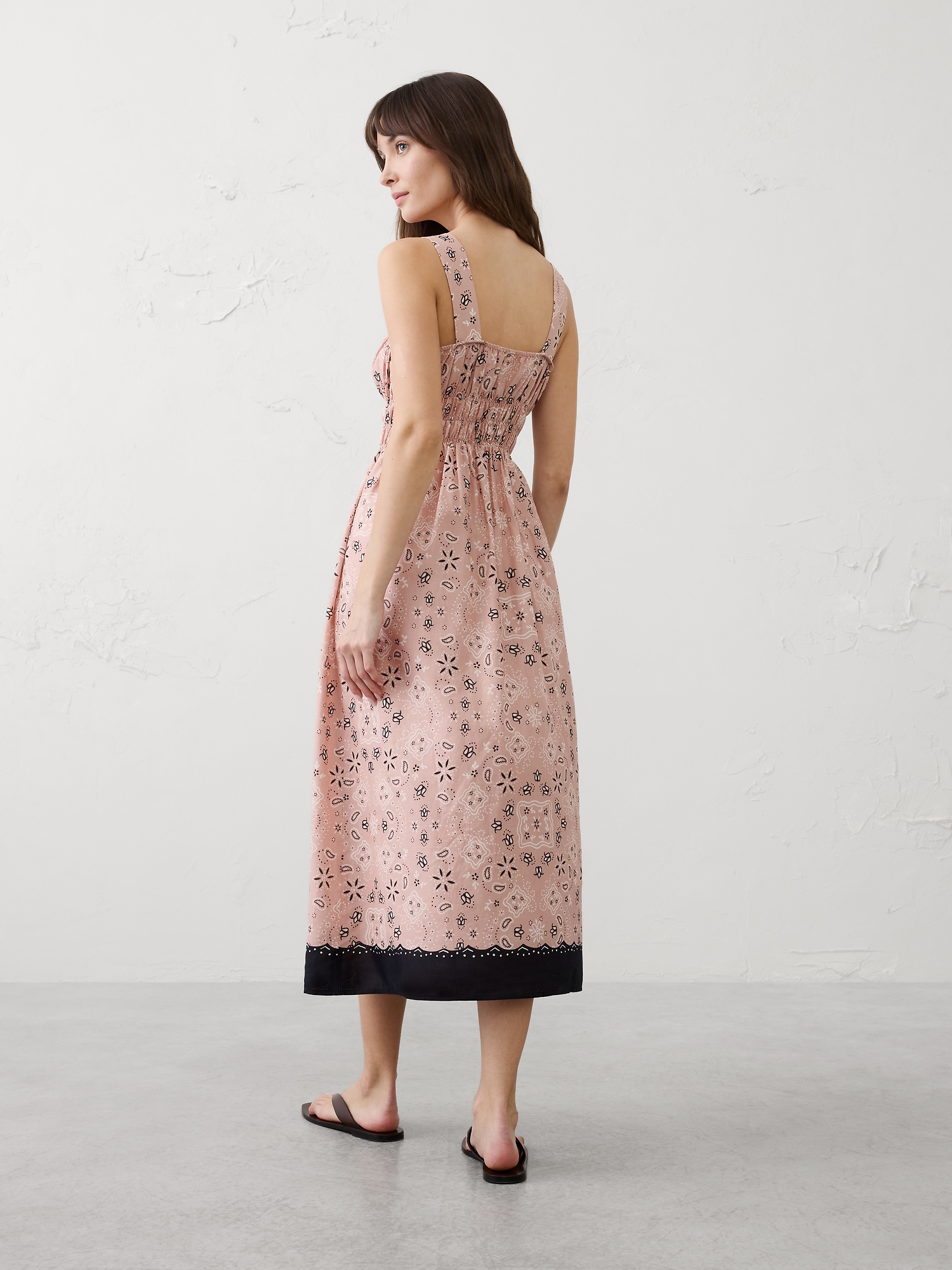 Image number 2 showing, Voile Shirred-Bust Midi Dress