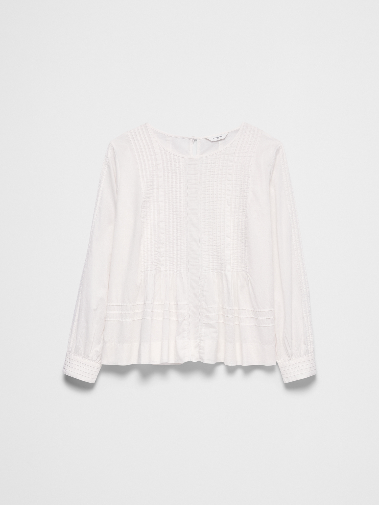 Image number 4 showing, Pintuck Button-Back Top