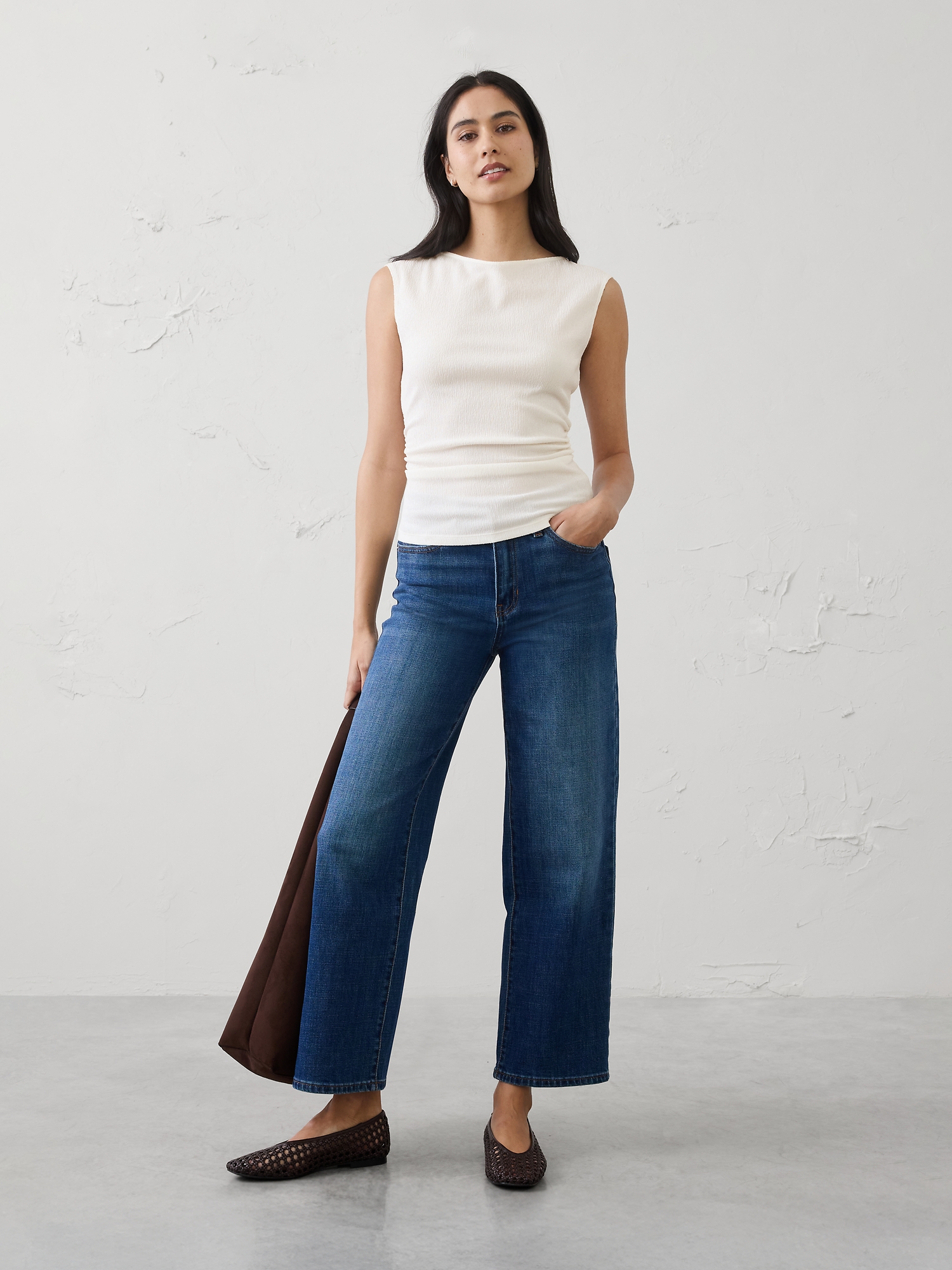 L'image numéro 1 présente Haut texturé à fronces