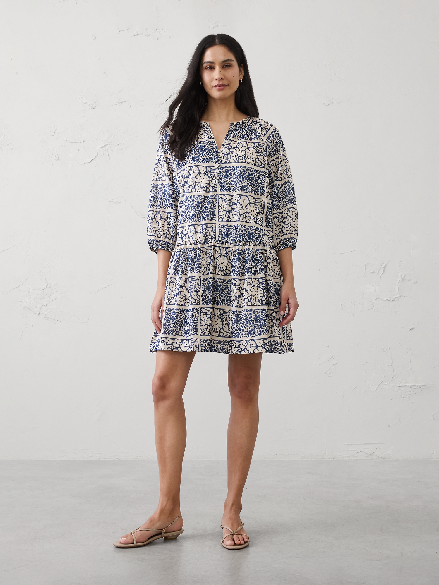 Image number 1 showing, Tiered Above-Knee Dress