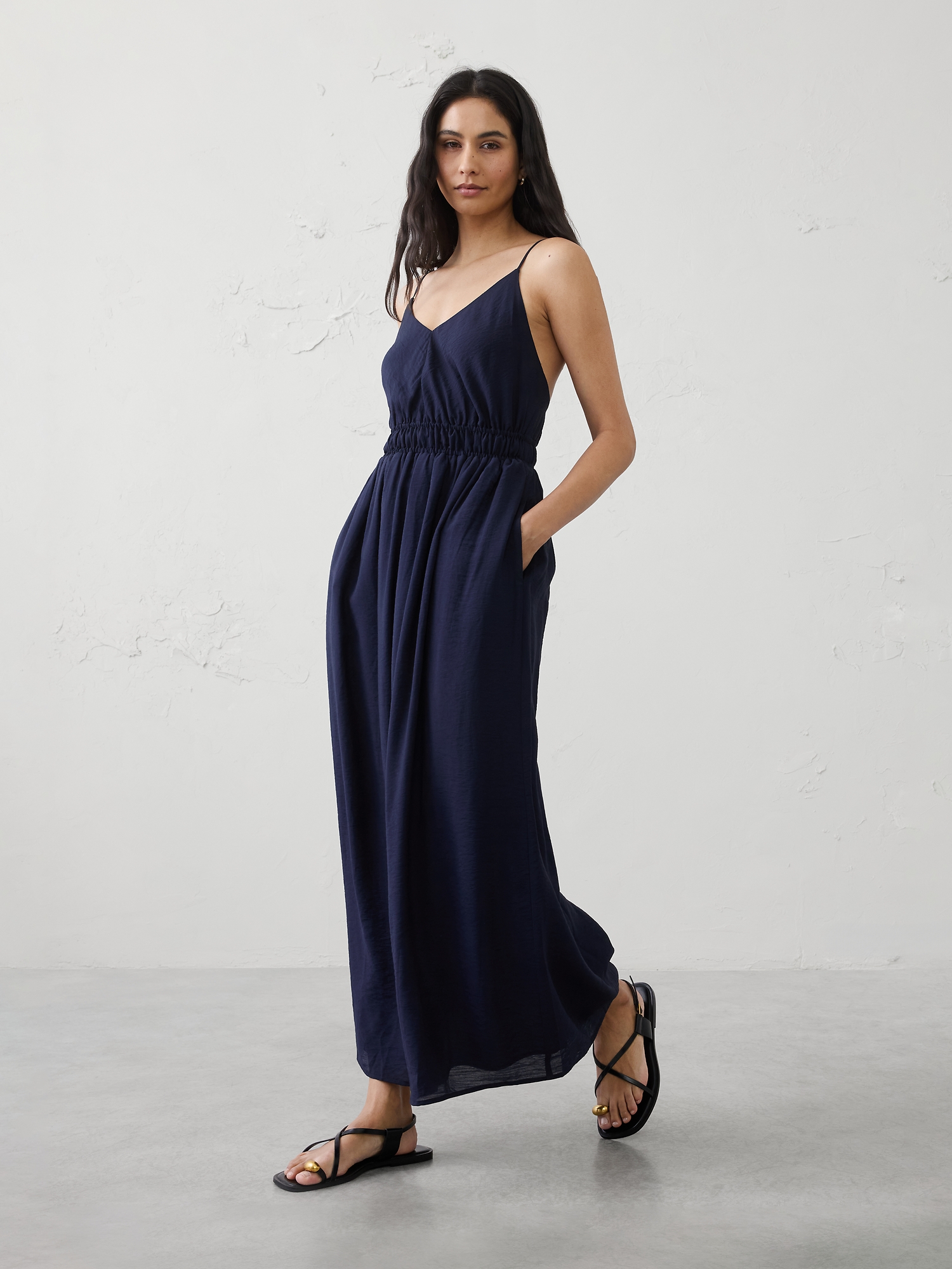 Image number 1 showing, Open-Back Tie Maxi Dress