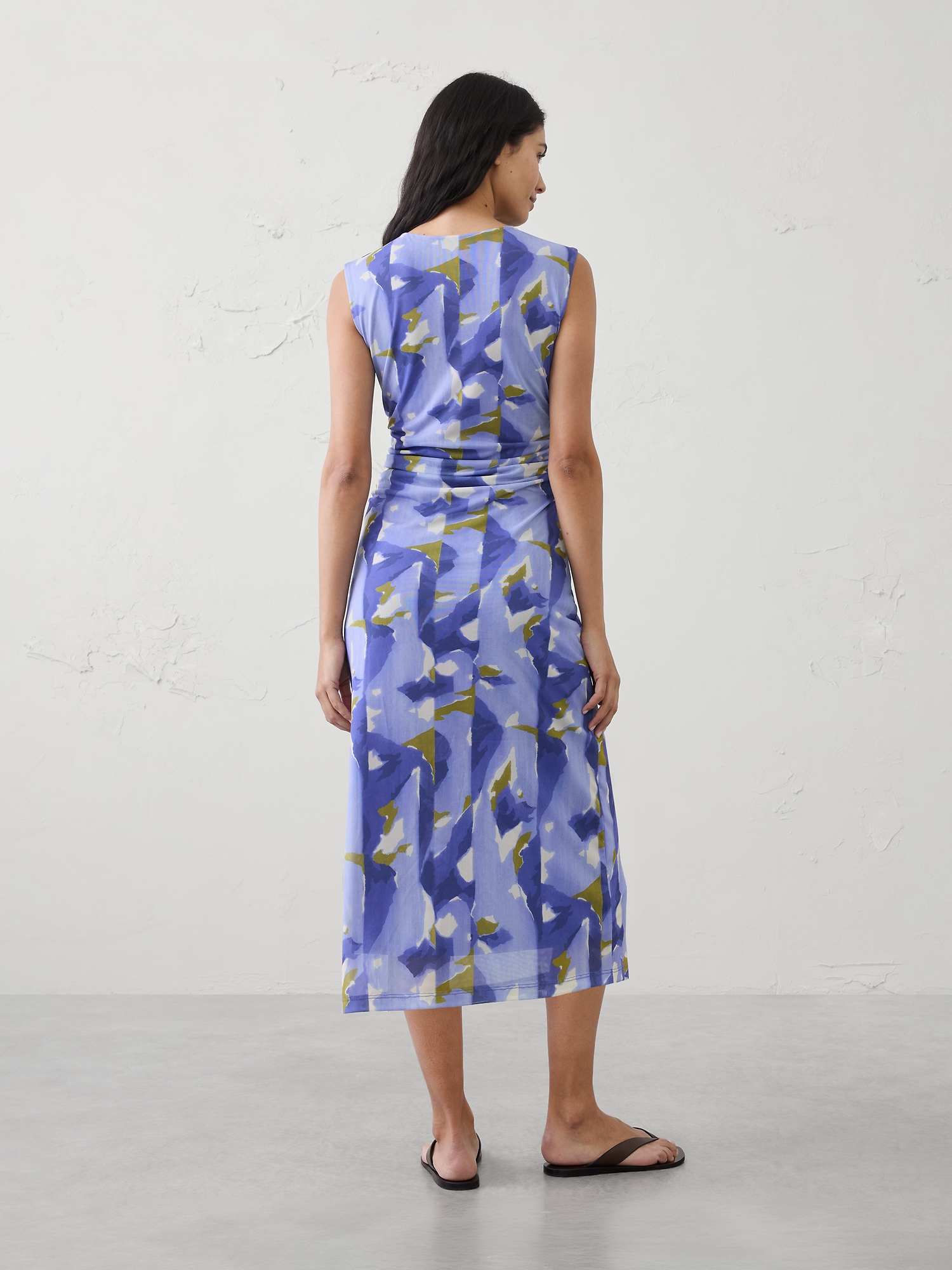 Image number 2 showing, Shirred-Waist Midi Dress