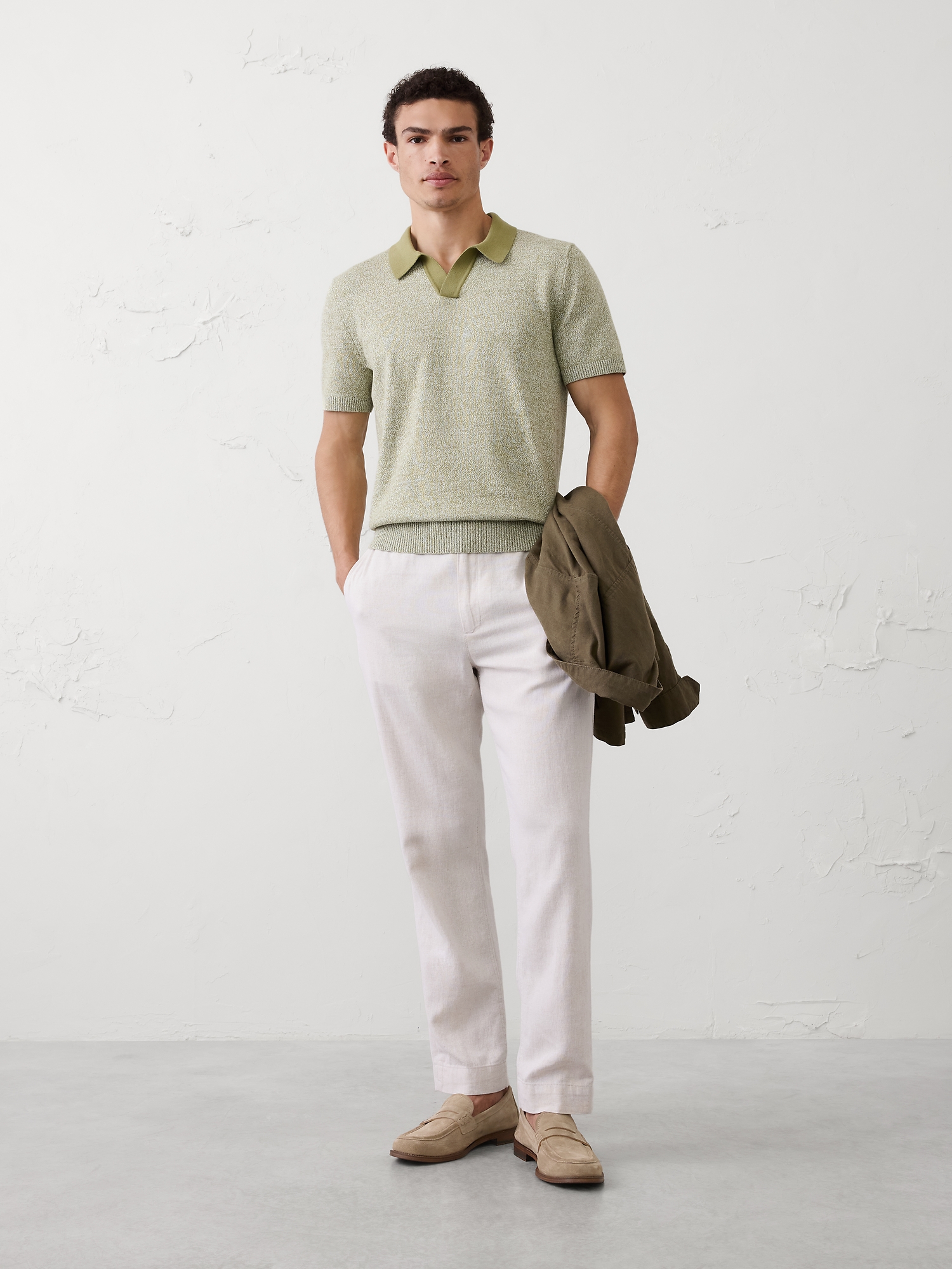 Image number 1 showing, Johnny Collar Marled Polo