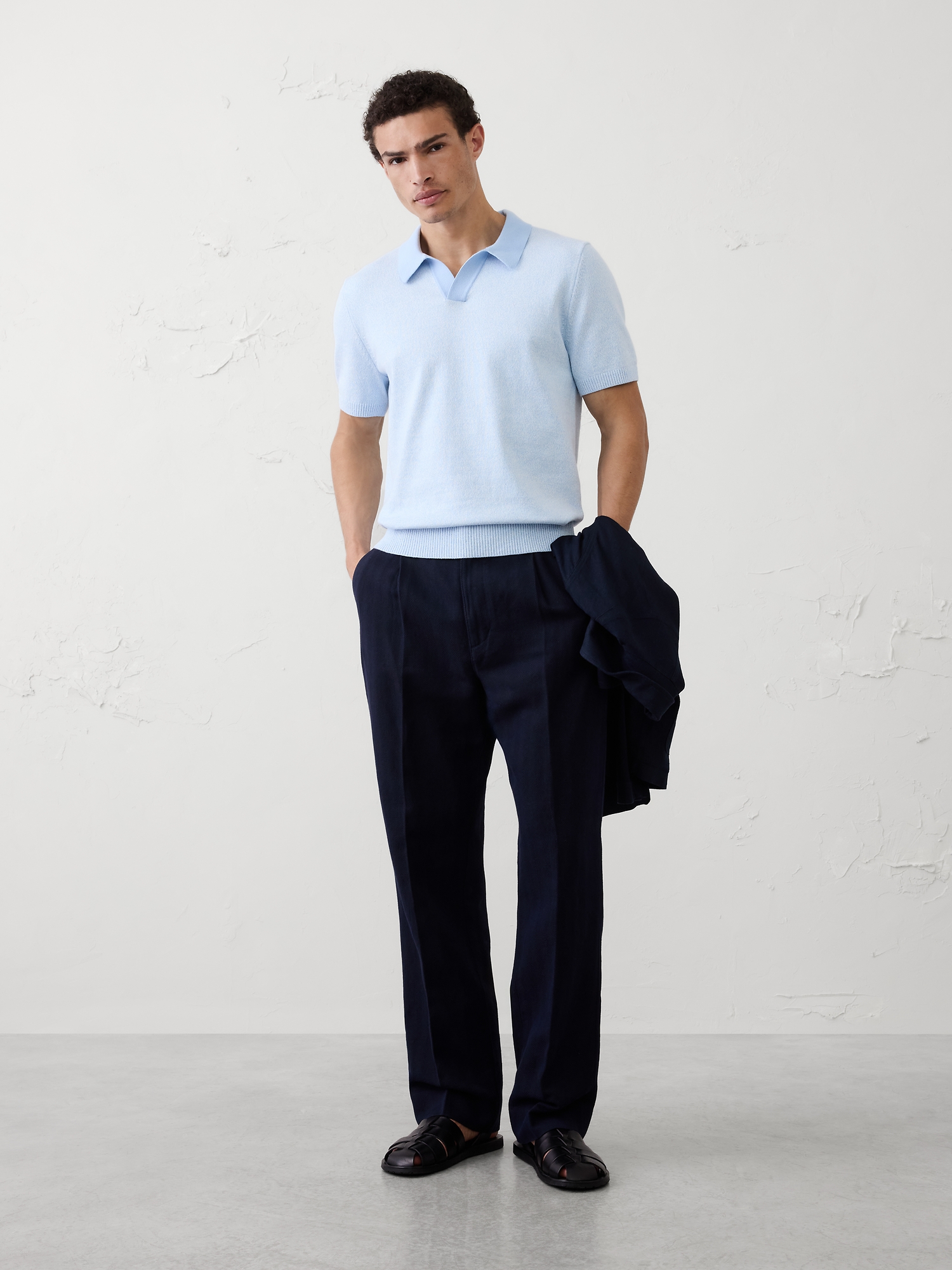 Image number 1 showing, Johnny Collar Marled Polo