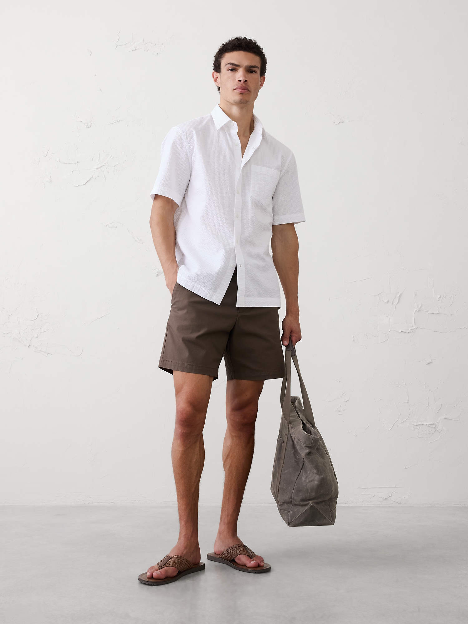 Image number 1 showing, Standard-Fit Seersucker Shirt