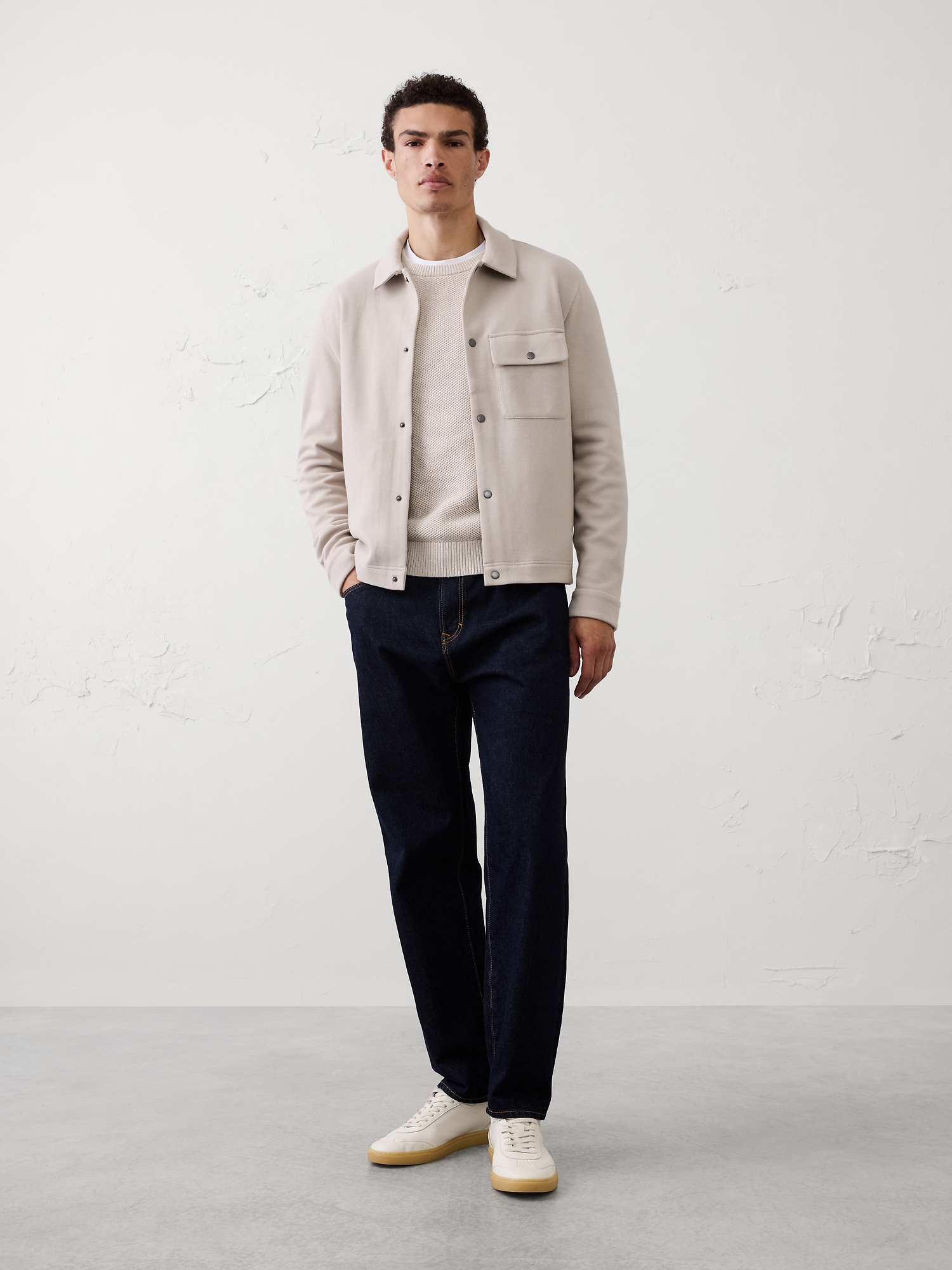 Image number 1 showing, Knit Shirt Jacket