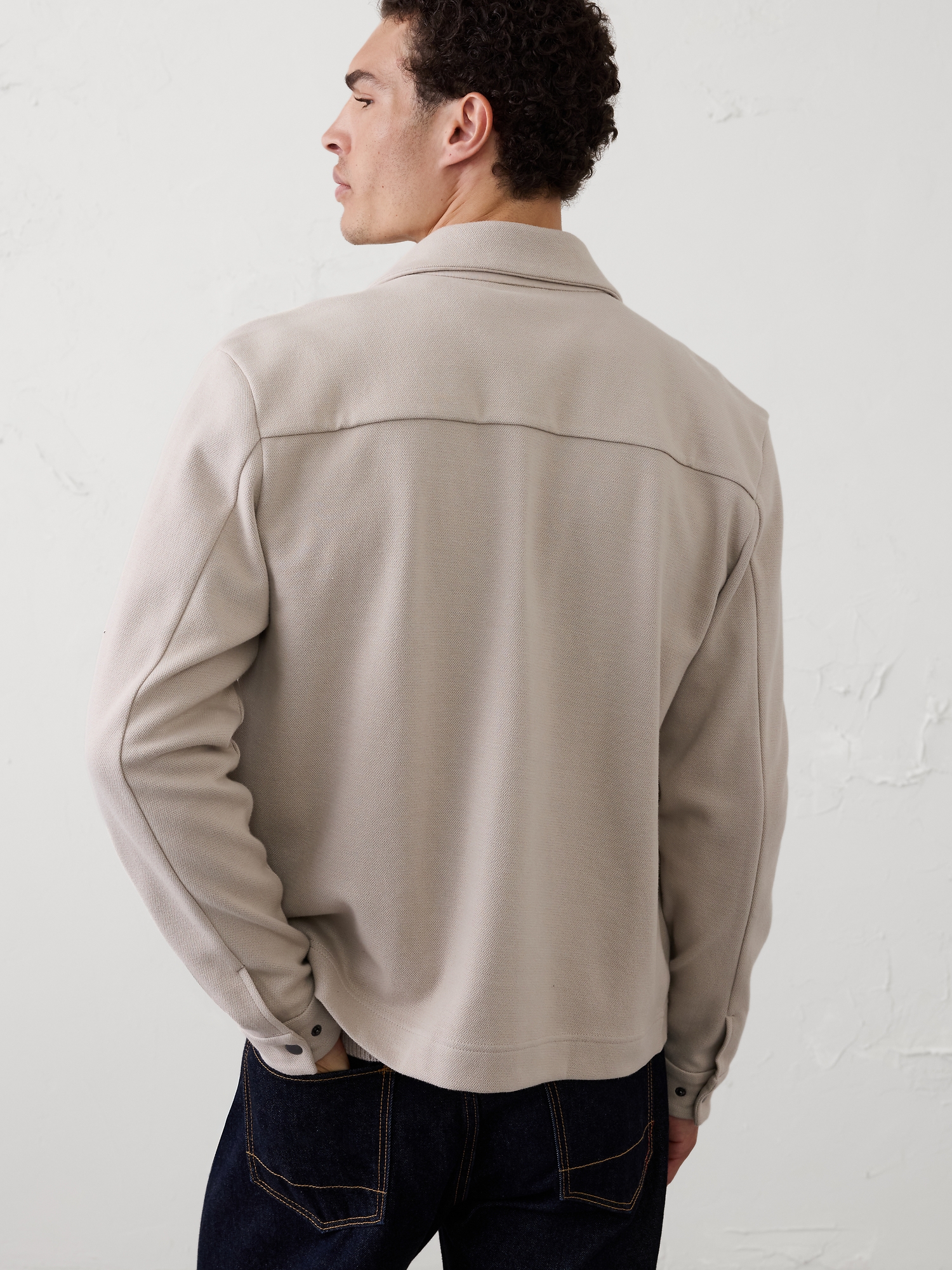 Image number 2 showing, Knit Shirt Jacket
