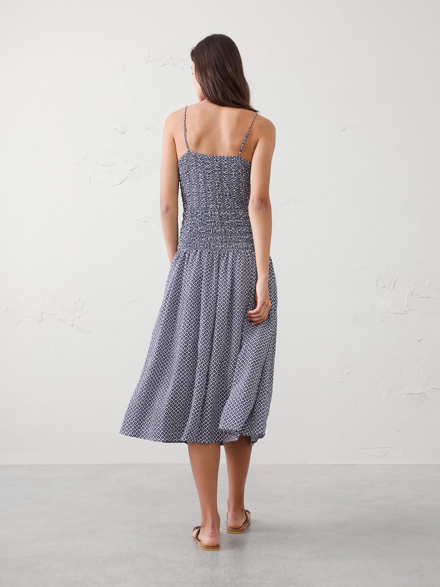 Image number 2 showing, Smocked Strappy Maxi Dress