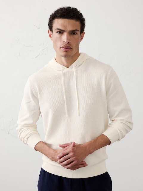 Textured Sweater Hoodie