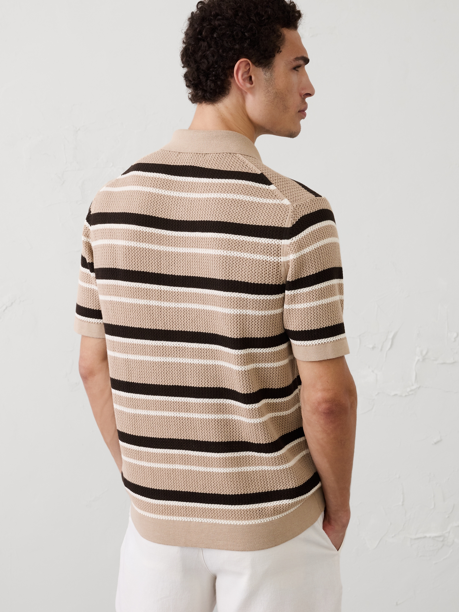 Image number 2 showing, Mesh Sweater Polo