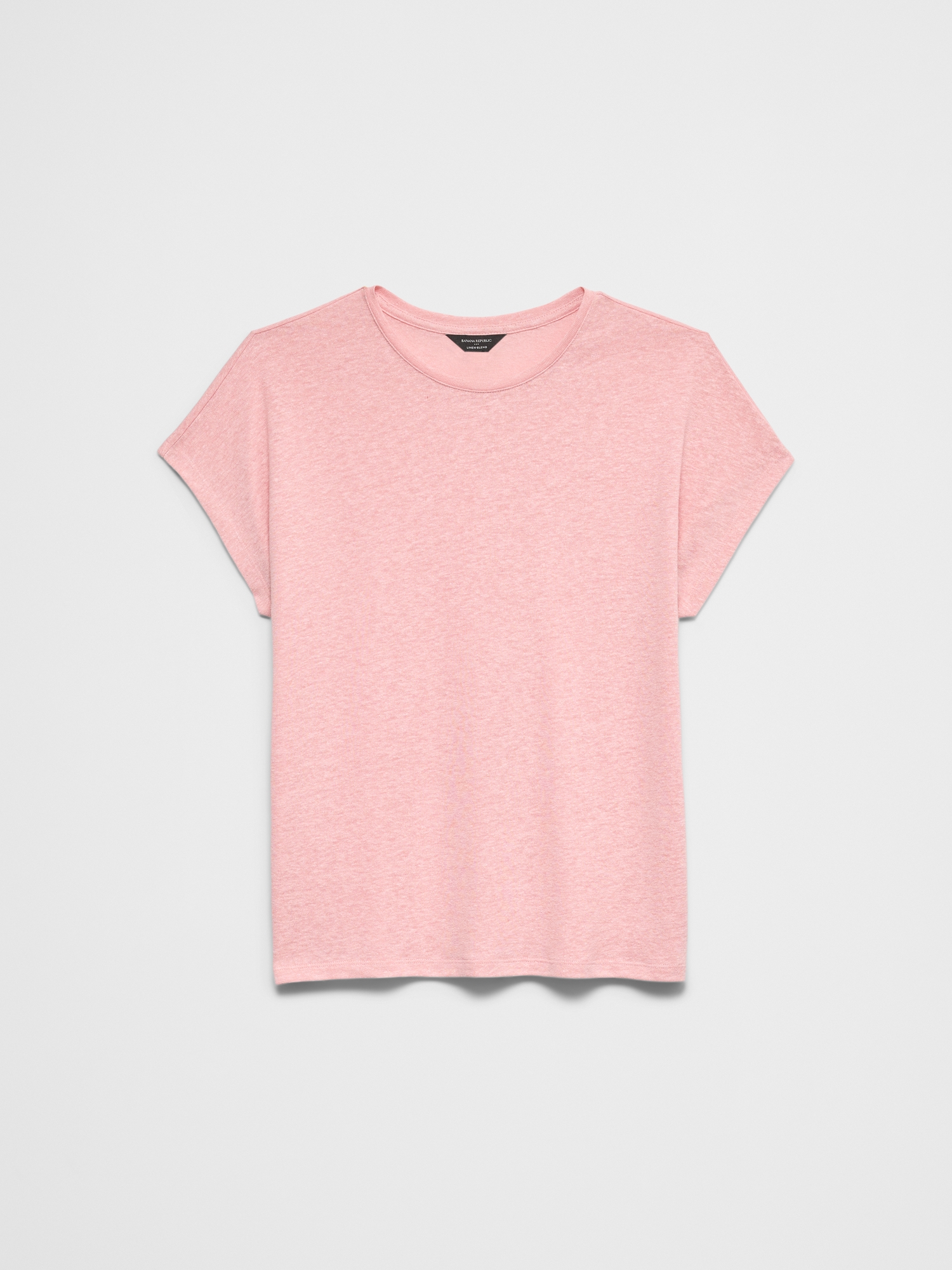 Image number 4 showing, Linen-Blend Cap-Sleeve T-Shirt