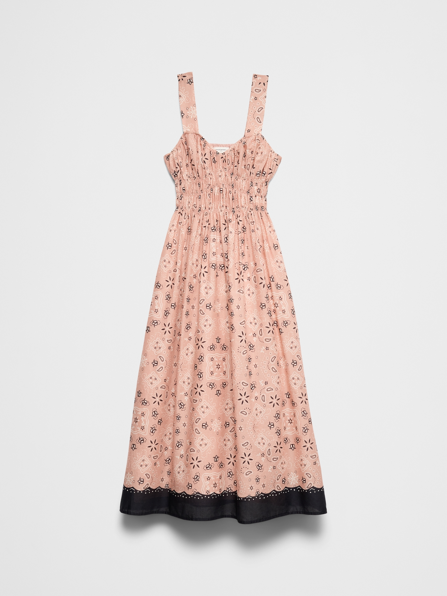 L'image numéro 4 présente Robe mi-longue en voile à corsage froncé