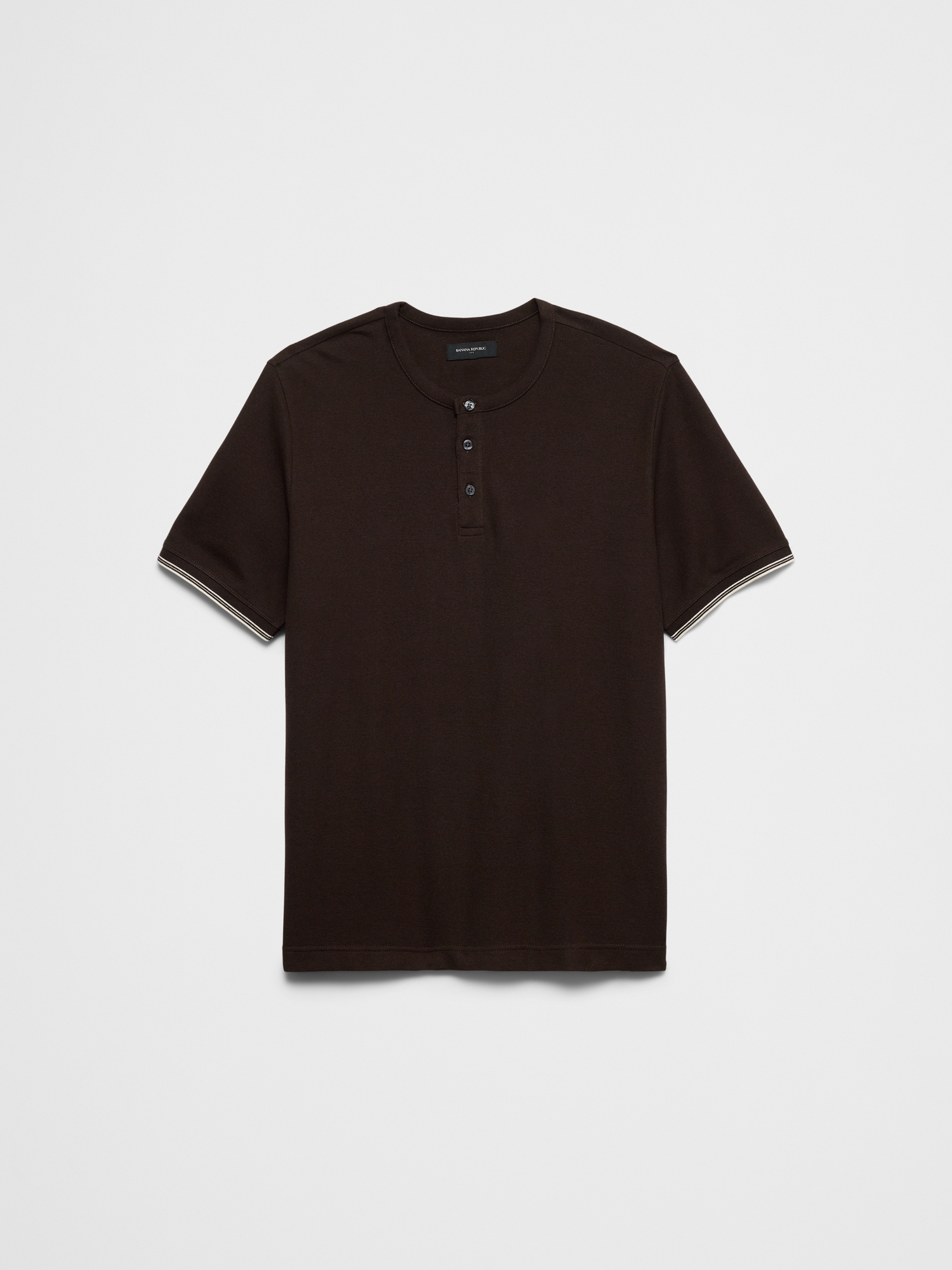 Image number 4 showing, Standard-Fit Textured Tipped Henley