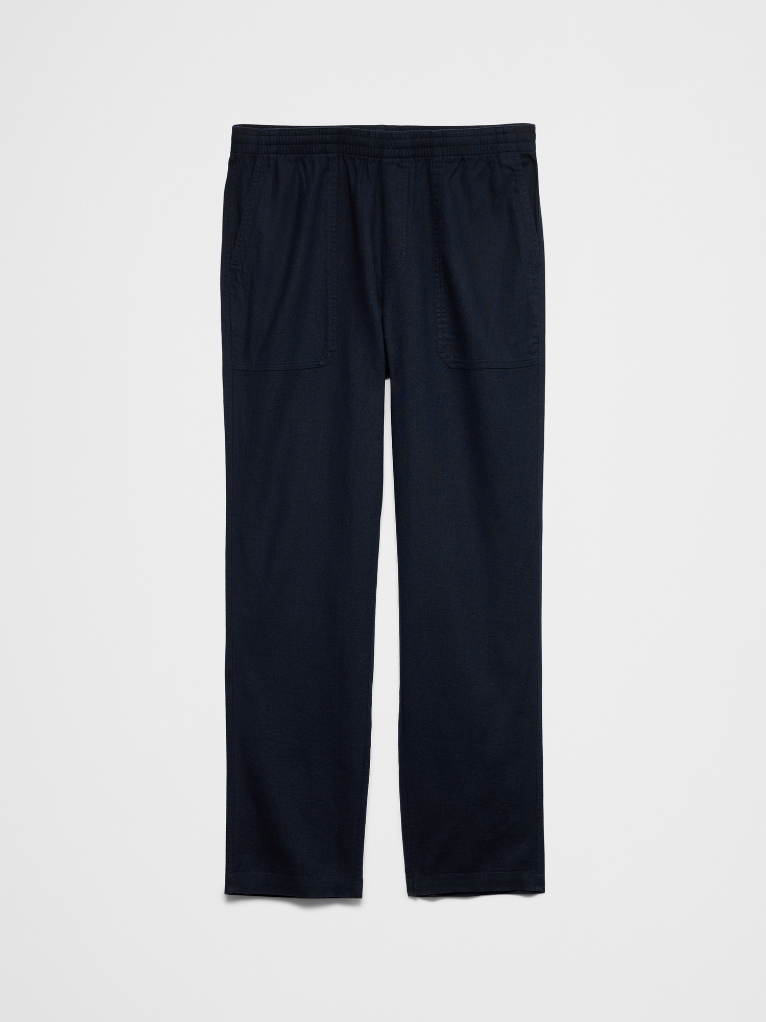Image number 4 showing, Straight-Fit Linen-Blend Pull-On Pant