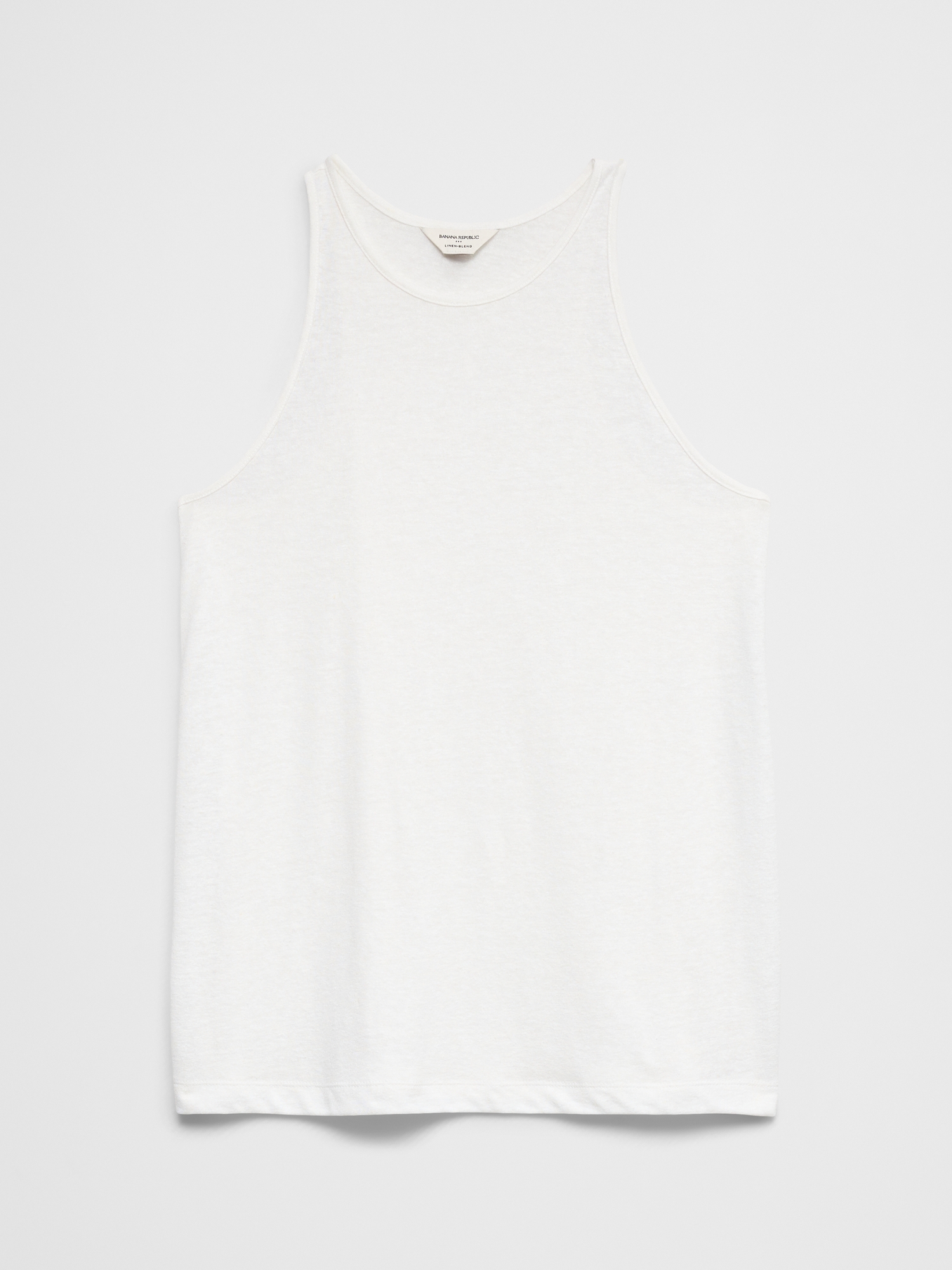 L'image numéro 4 présente Camisole dos nageur en mélange de lin