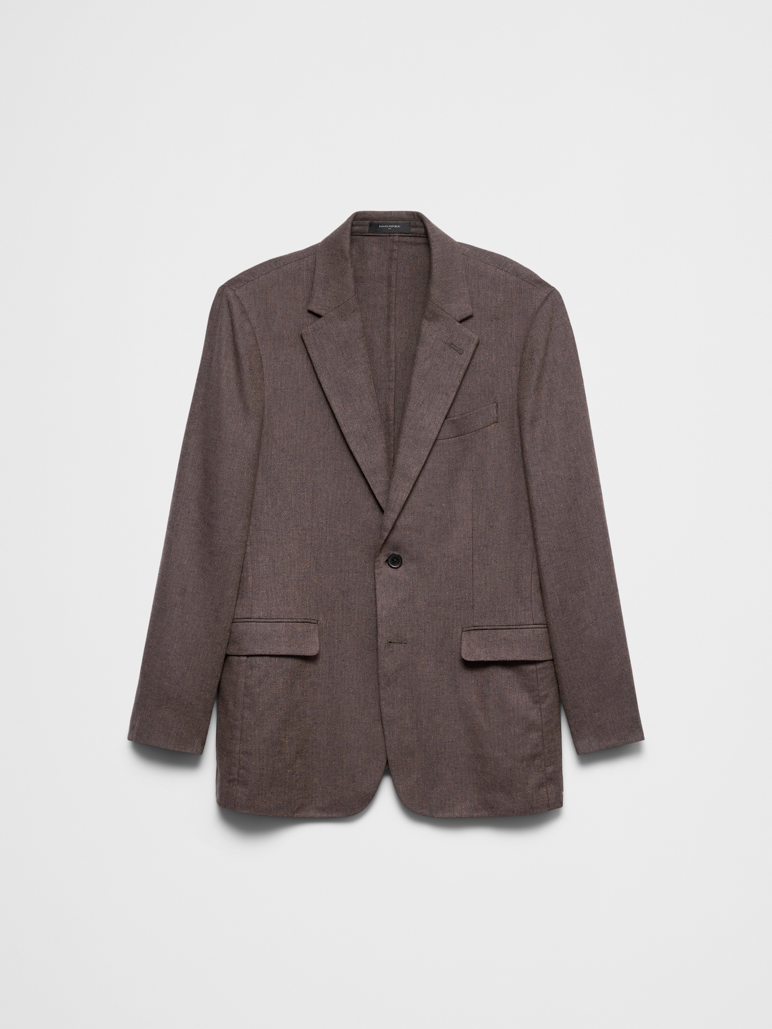 Image number 4 showing, Linen-Blend Herringbone Suit Jacket