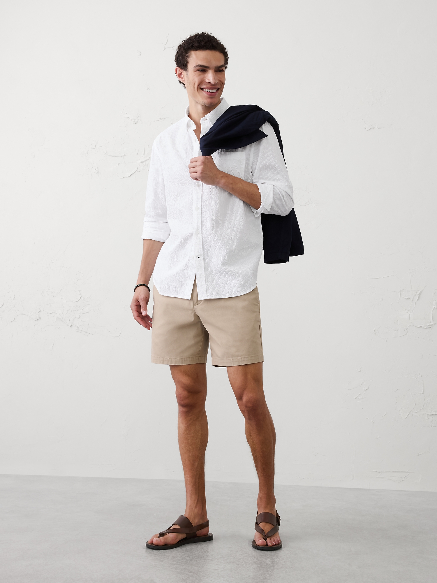 Image number 1 showing, Standard-Fit Seersucker Shirt