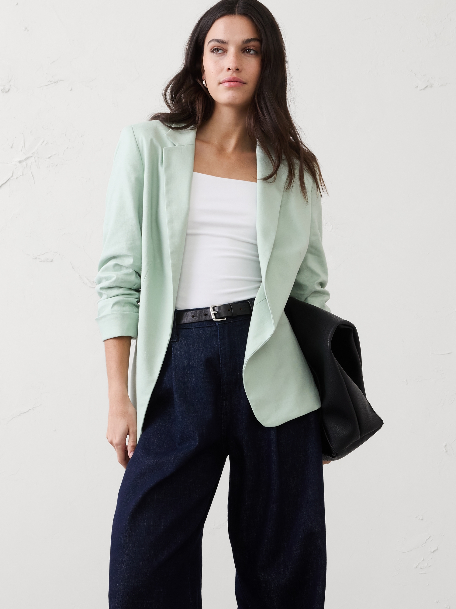L'image numéro 1 présente Blazer Hayden en mélange de lin