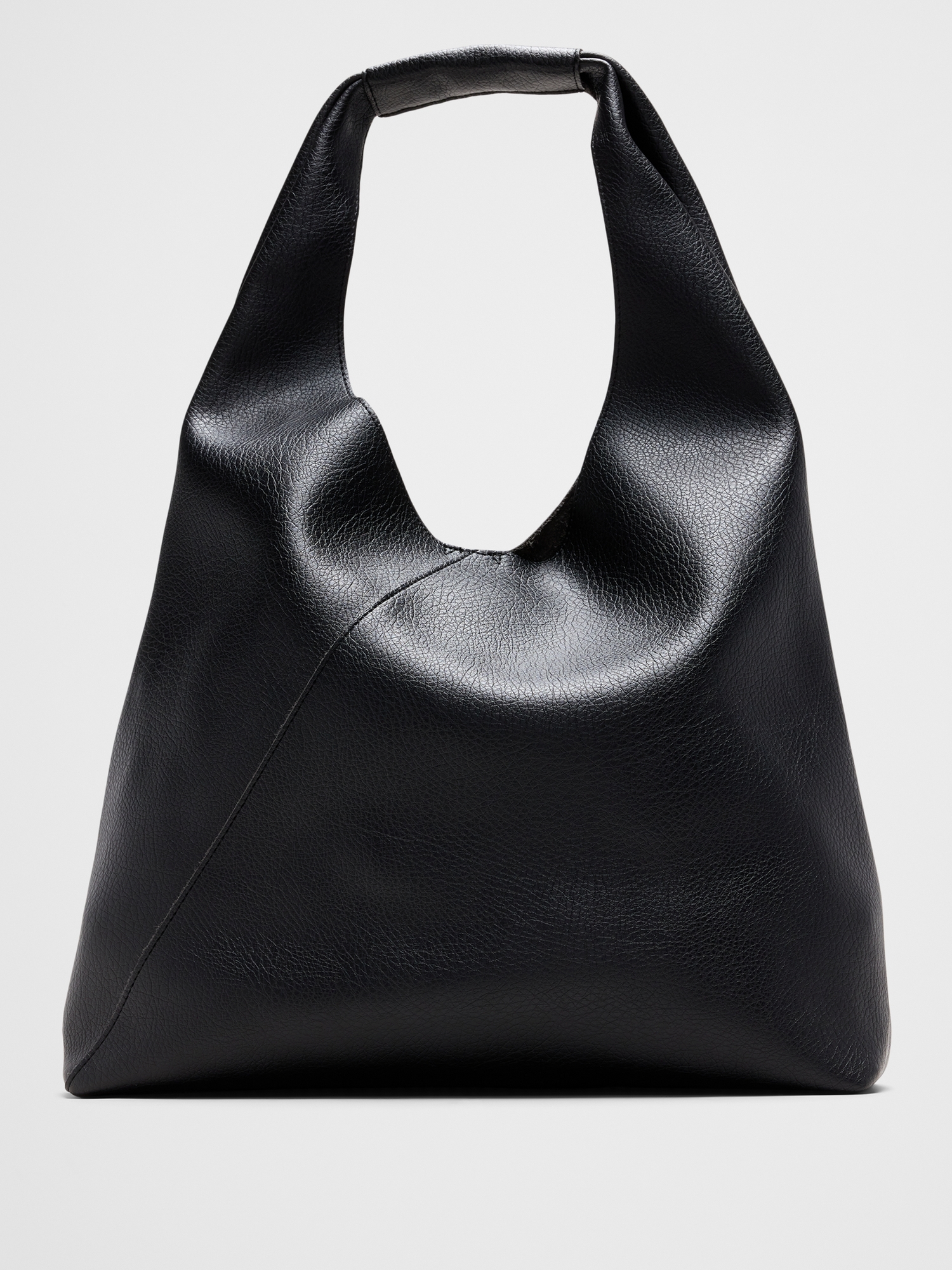 Image number 1 showing, Vegan Leather Slouchy Tote