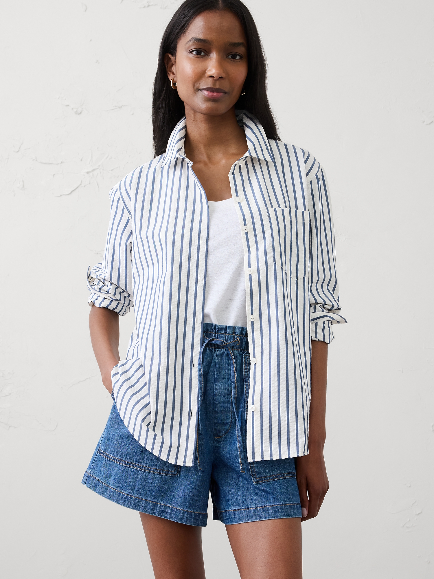Image number 1 showing, Seersucker Shirt